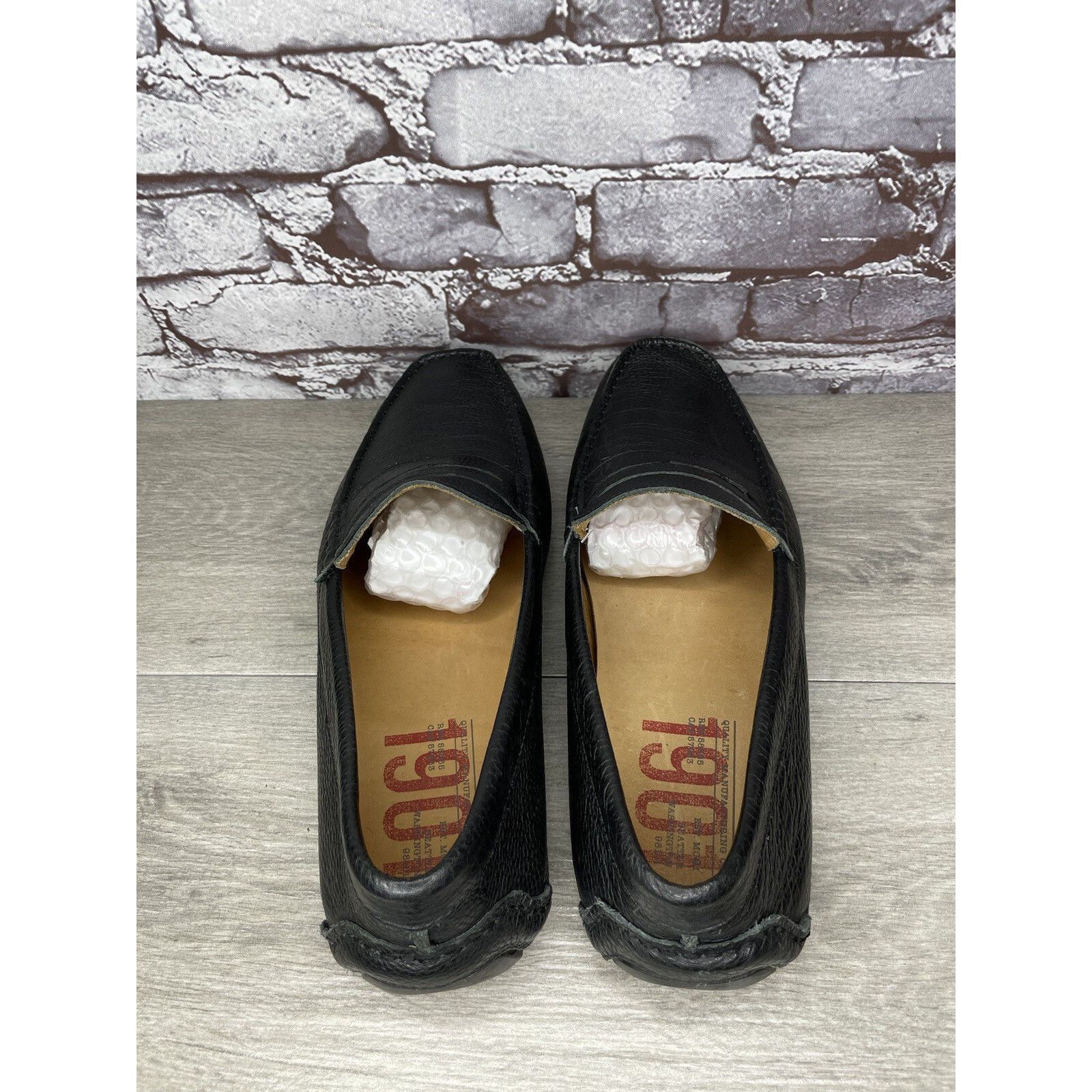 1901 1901 Black Leather Penny Loafers Slip On Driving Shoes Men’s Size US 13 / EU 46 - 5 Thumbnail