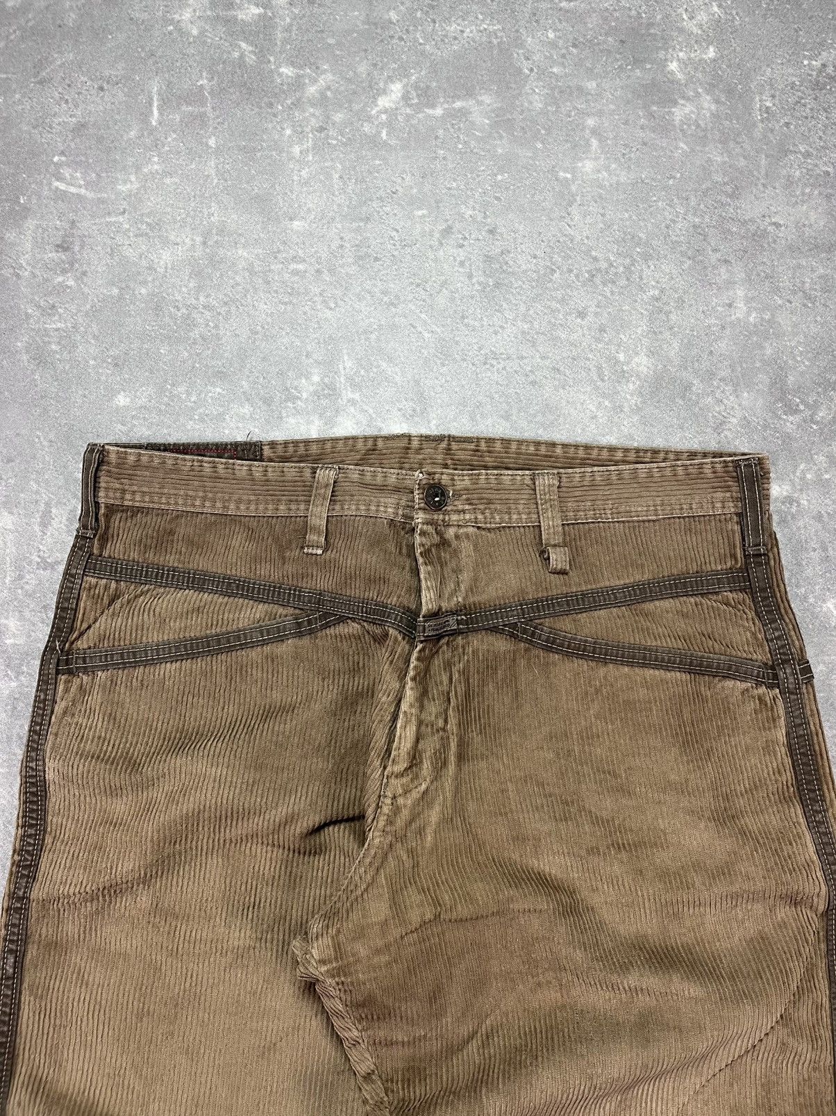 Marithe + Francois Girbaud 00s Marithe Francois Girbaud Corduroy Large Texas Pants 32 Size US 32 / EU 48 - 5 Thumbnail
