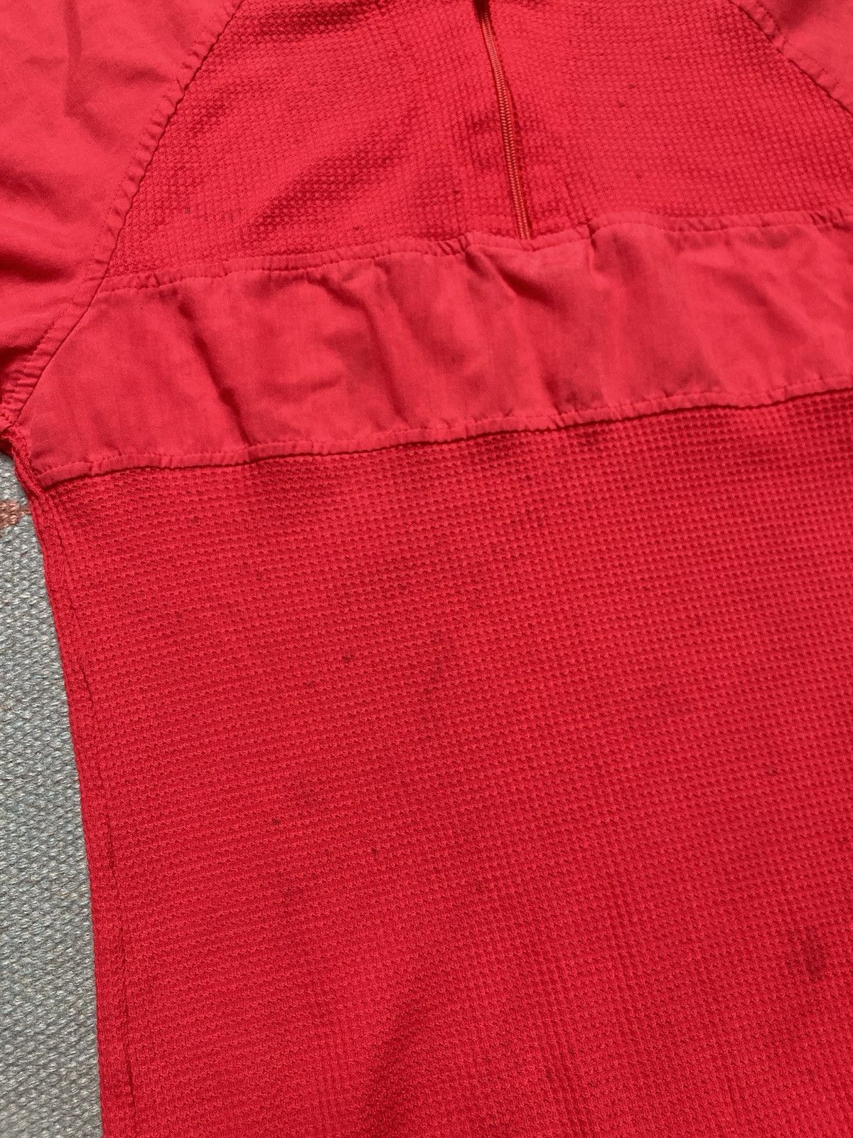 Vintage Vtg 70s t shirt 1/4 zip red waffle knit lightweight small Size US S / EU 44-46 / 1 - 3 Thumbnail