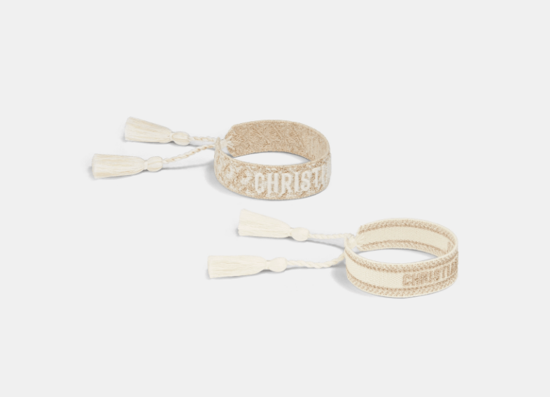 Dior o1w1db10126 B0961A Size : OS / Bracelet Set in Gold/White Size ONE SIZE - 2 Thumbnail