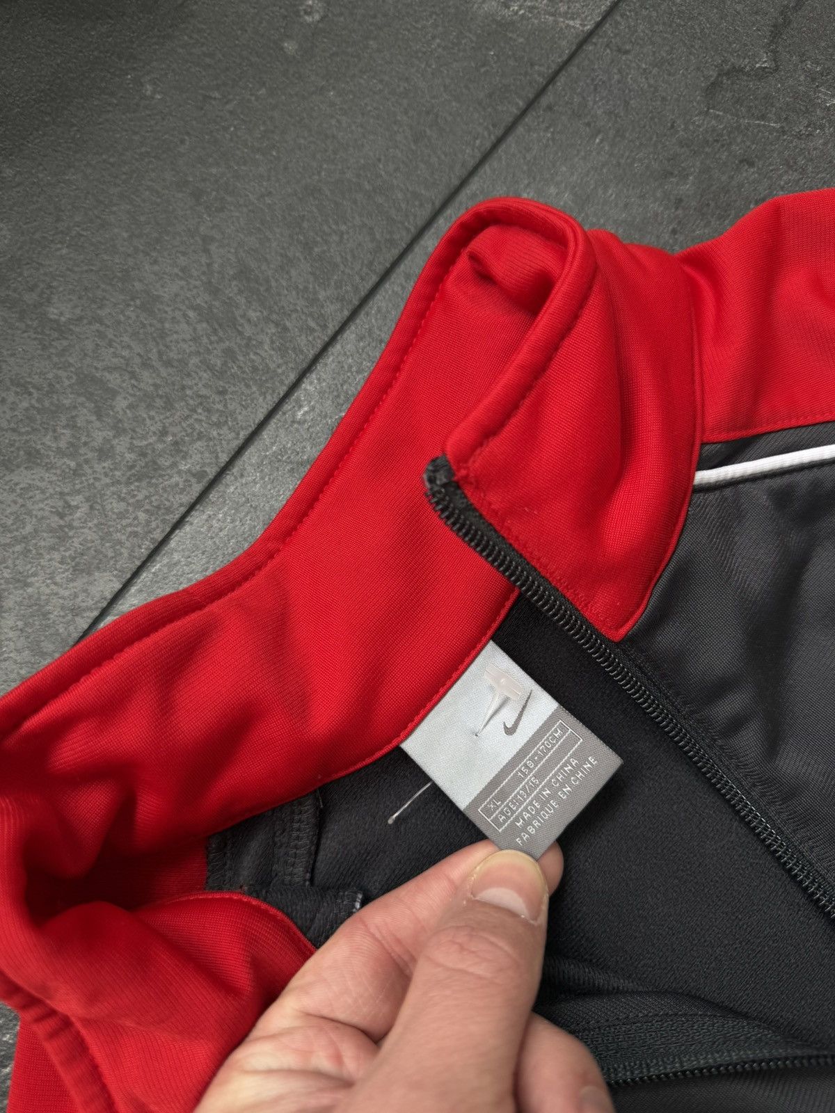 Nike × Streetwear × Vintage Vintage big swoosh rare Nike zip sweatshirt Size US XS / EU 42 / 0 - 4 Thumbnail