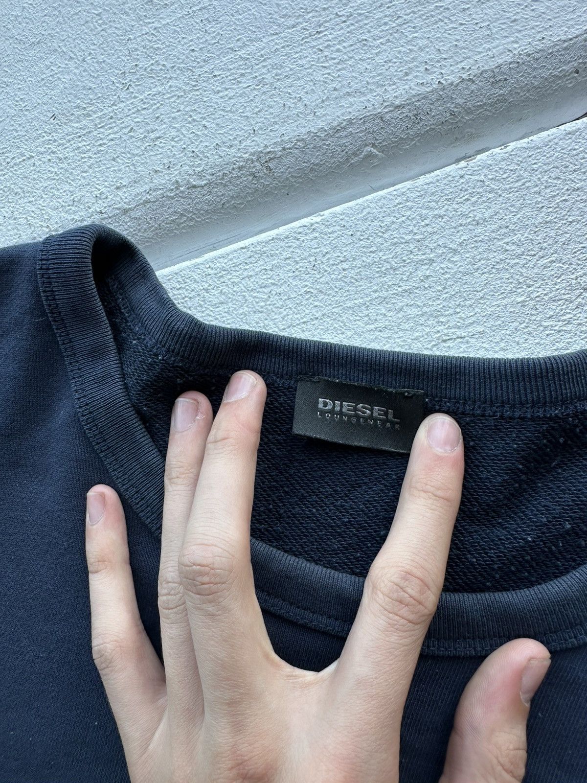 Diesel VNTG 🚨 DIESEL SWEATSHIRT BIG LOGO BRAVE DARK BLUE Y2K Size US L / EU 52-54 / 3 - 9 Thumbnail
