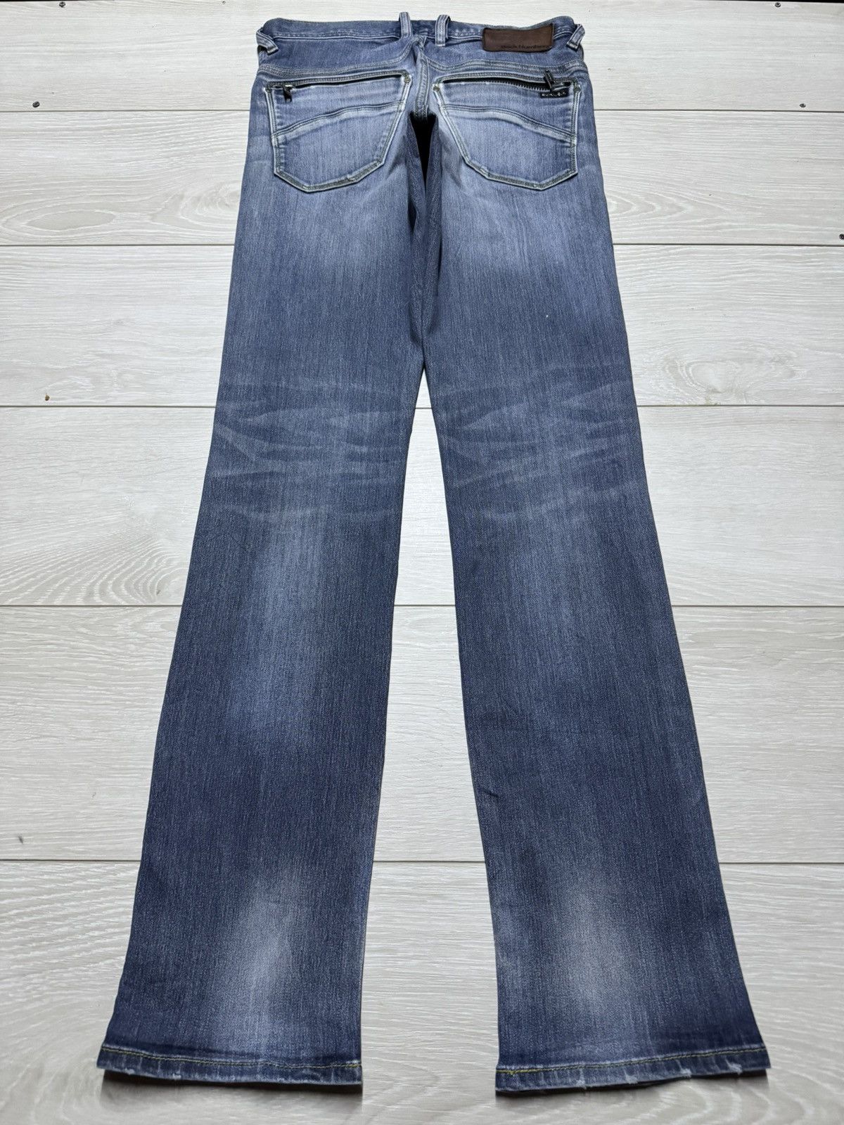 Japanese Brand Vintage Back Number Talon Zip Slim Fit Skinny Jeans Size US 28 / EU 44 - 2 Thumbnail