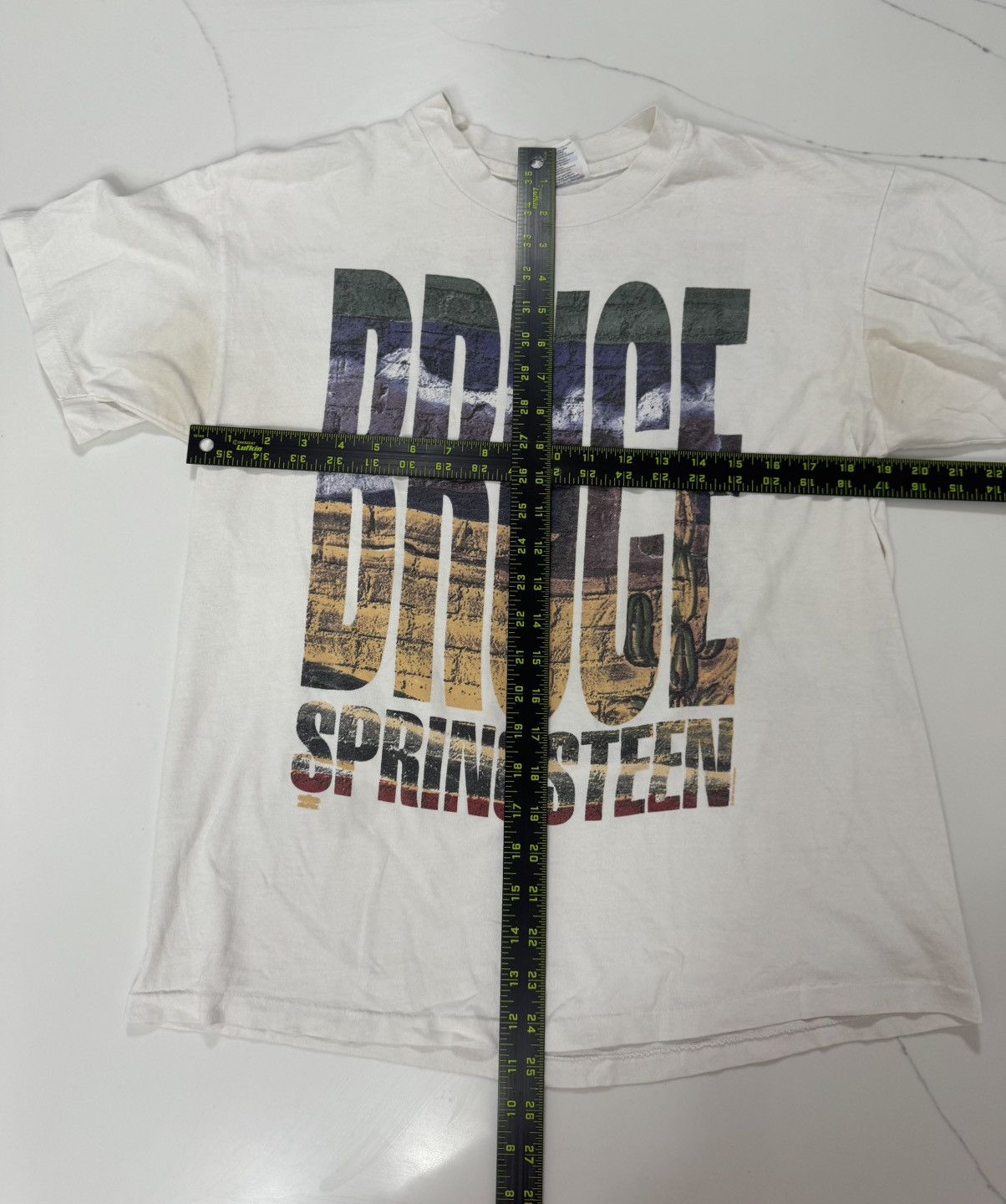 Hanes 🎸 Vintage 1992–93 Bruce Springsteen “World Tour” Tee 🎸 Size US L / EU 52-54 / 3 - 4 Thumbnail