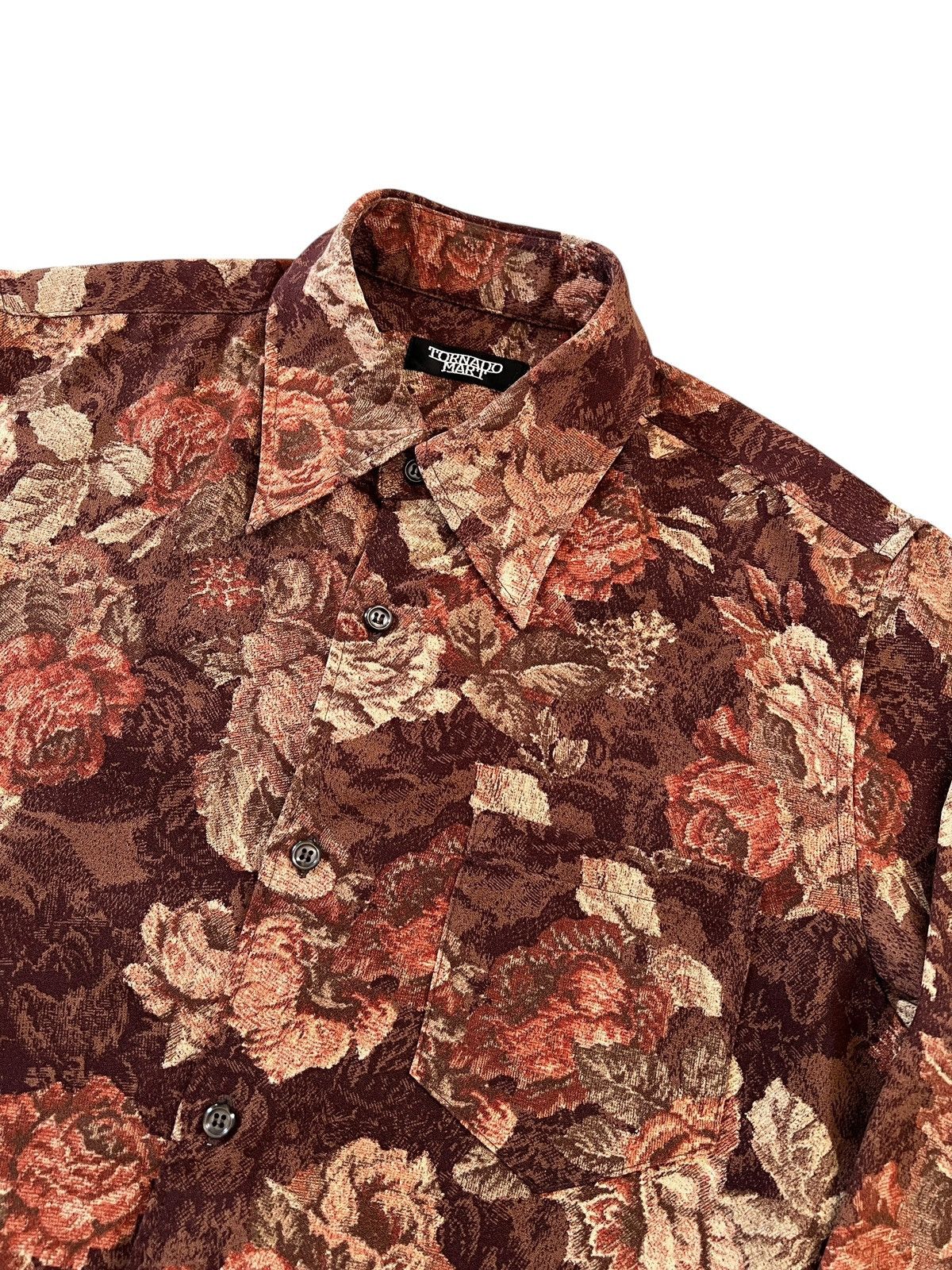 Tornado Mart Tornado Mart Floral Motif Button Up Shirt Size US S / EU 44-46 / 1 - 3 Thumbnail
