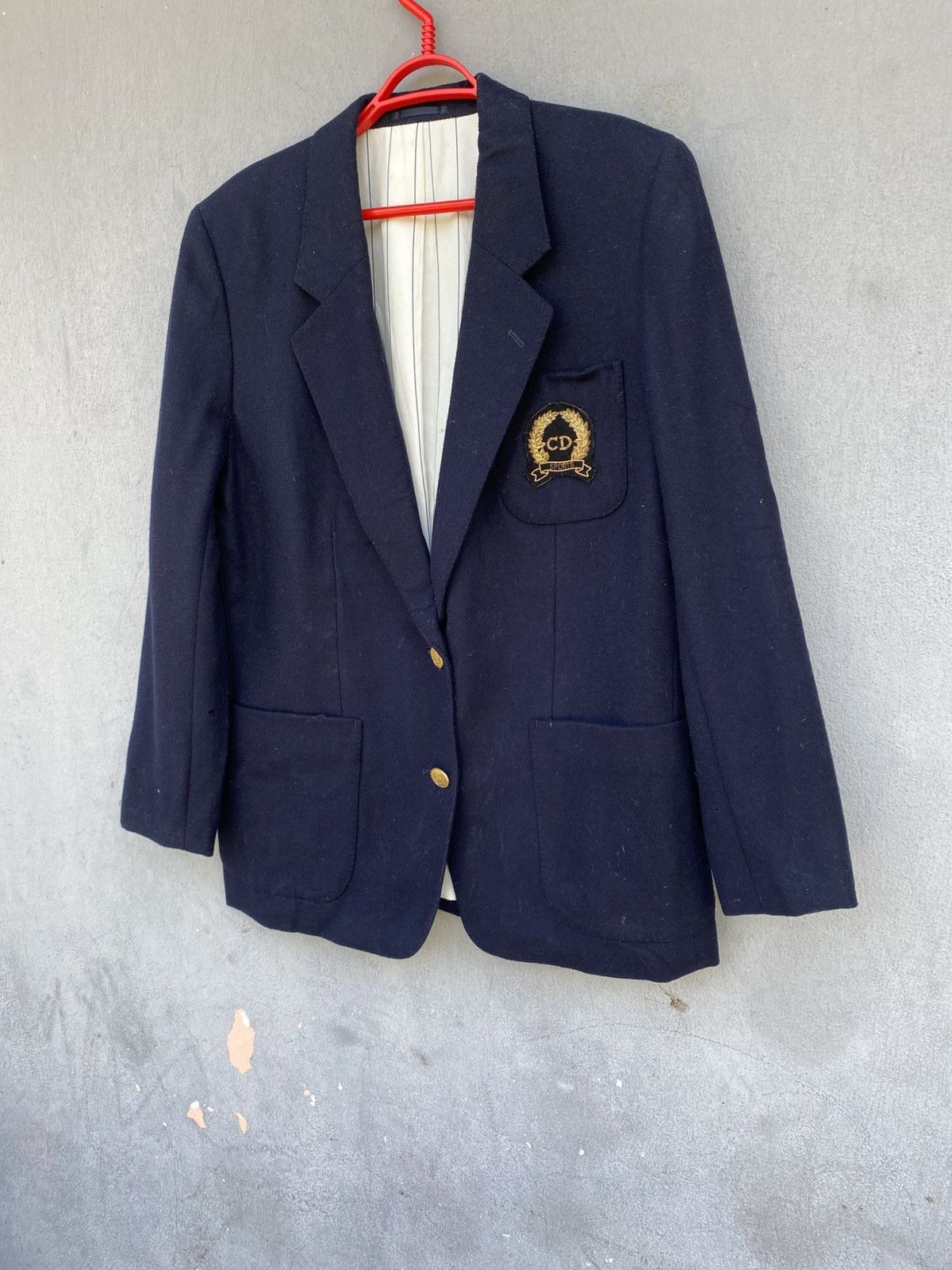 Christian Dior Monsieur × Dior Vintage Christian Dior Sport Logo Chrest Patches Wool Jacket Size US M / EU 48-50 / 2 - 2 Thumbnail