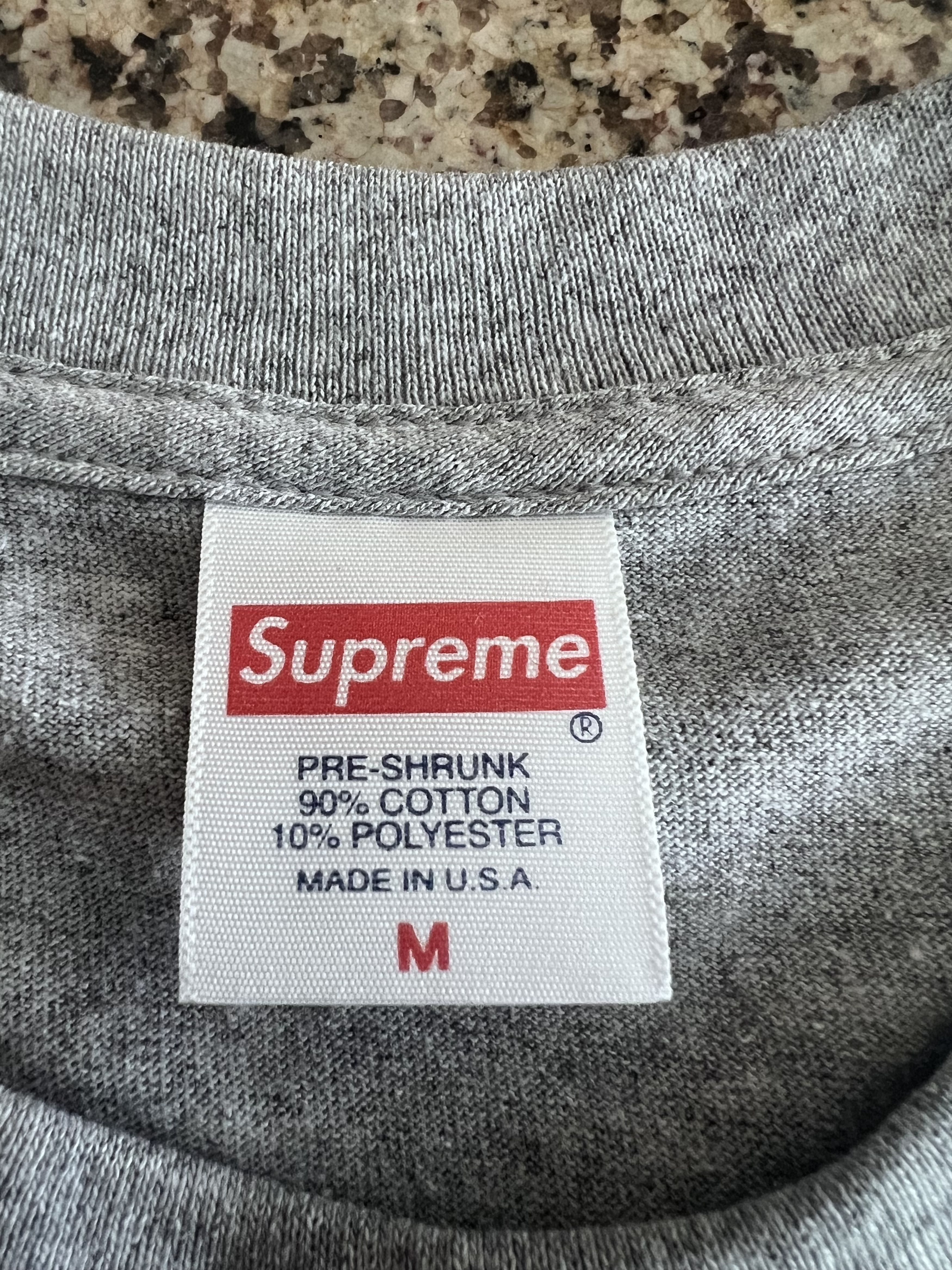 Supreme Supreme Blank Grey Size Medium Size US M / EU 48-50 / 2 - 3 Thumbnail