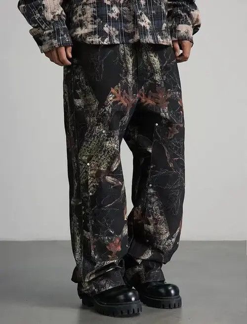 Other Vintage leaf camouflage logging studded trousers Size US 32 / EU 48 - 1 Thumbnail