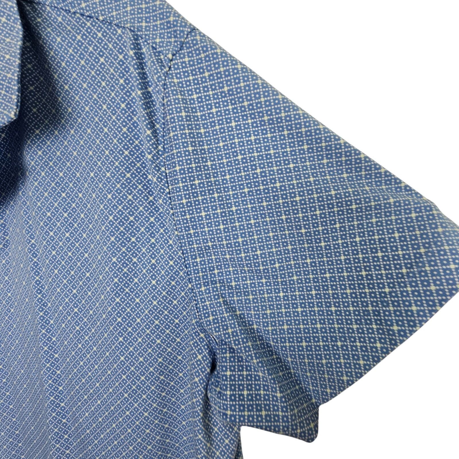UNTUCKit Untuckit Geometric Print Polo Shirt XL Minimalist Business Size US XL / EU 56 / 4 - 4 Thumbnail