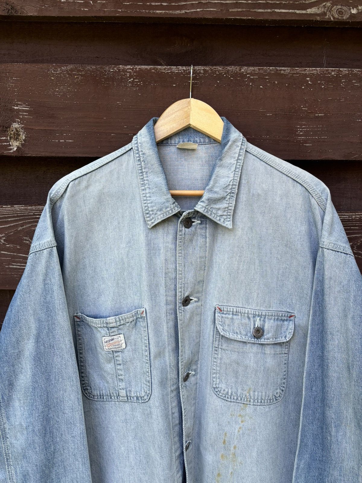 Gap Vintage Gap Denim Chore Faded Jacket Size US XL / EU 56 / 4 - 3 Thumbnail