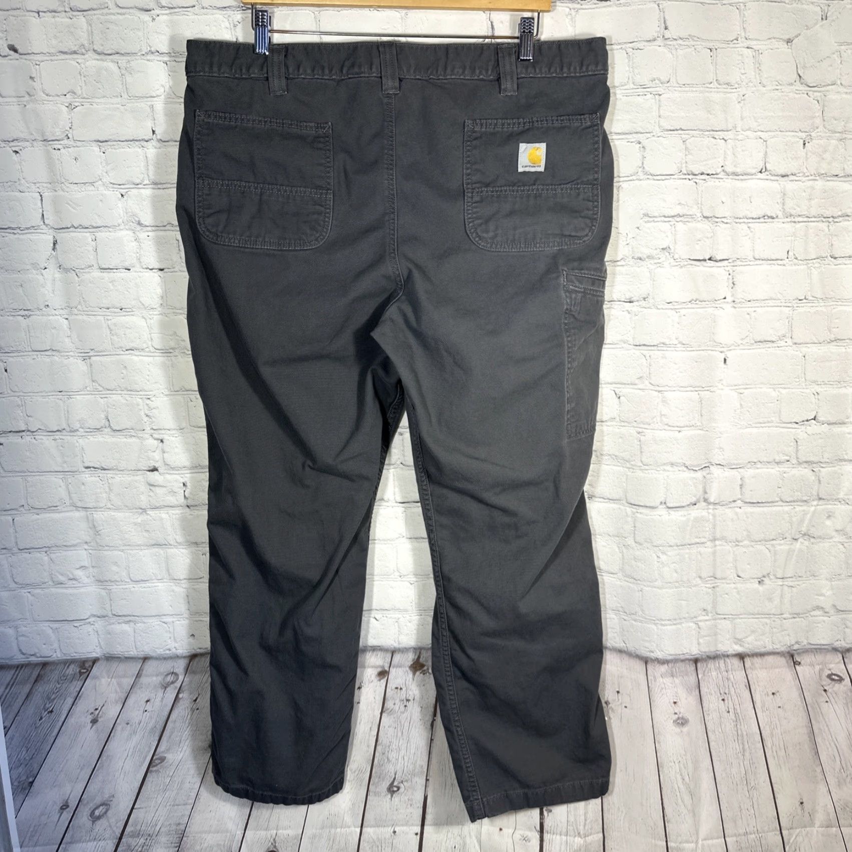 Carhartt Carhartt Men’s Rugged Flex Canvas Work Pants 40x30 Gray Relaxed Fit BN2291-M Size US 40 / EU 56 - 7 Thumbnail