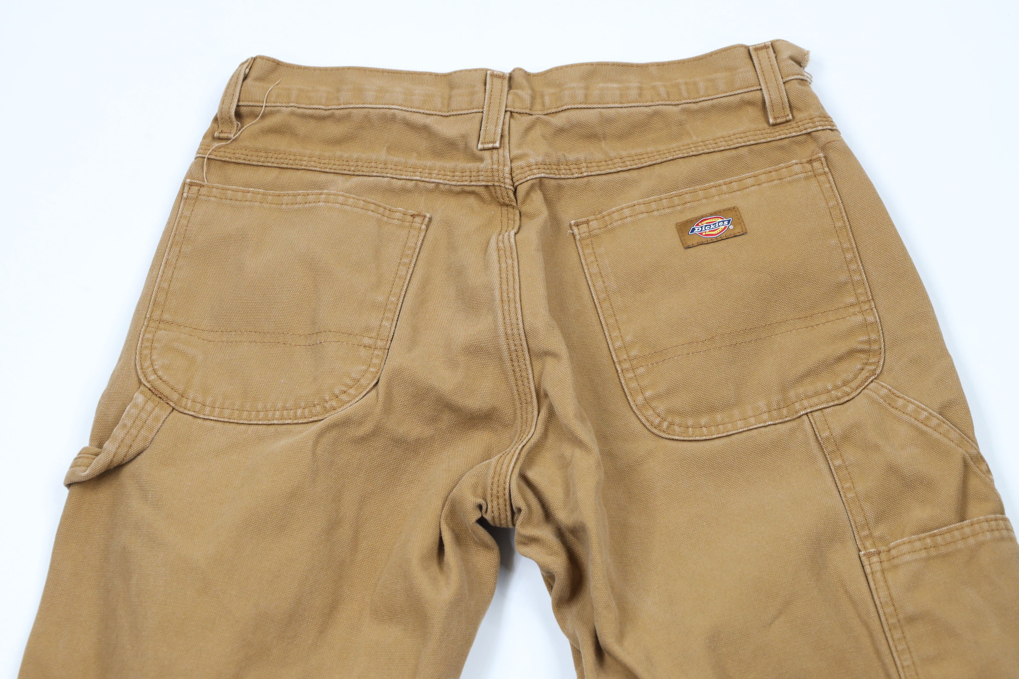 Dickies × Vintage Vintage Dickies Spell Out Canvas Dungaree Pants Duck Brown Size US 30 / EU 46 - 11 Thumbnail