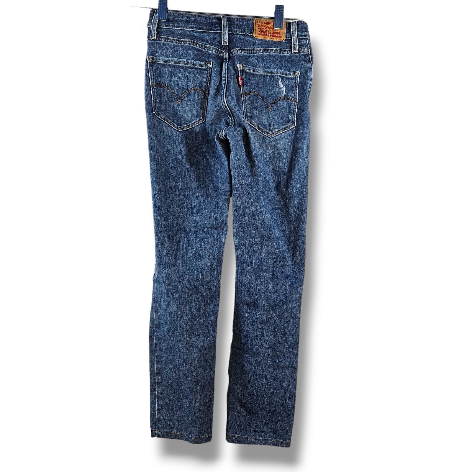 Levi's Levi's 721 Distressed Mid-Rise Skinny Jeans 25x23 Custom Size 25" / US 0 / IT 36 - 3 Thumbnail