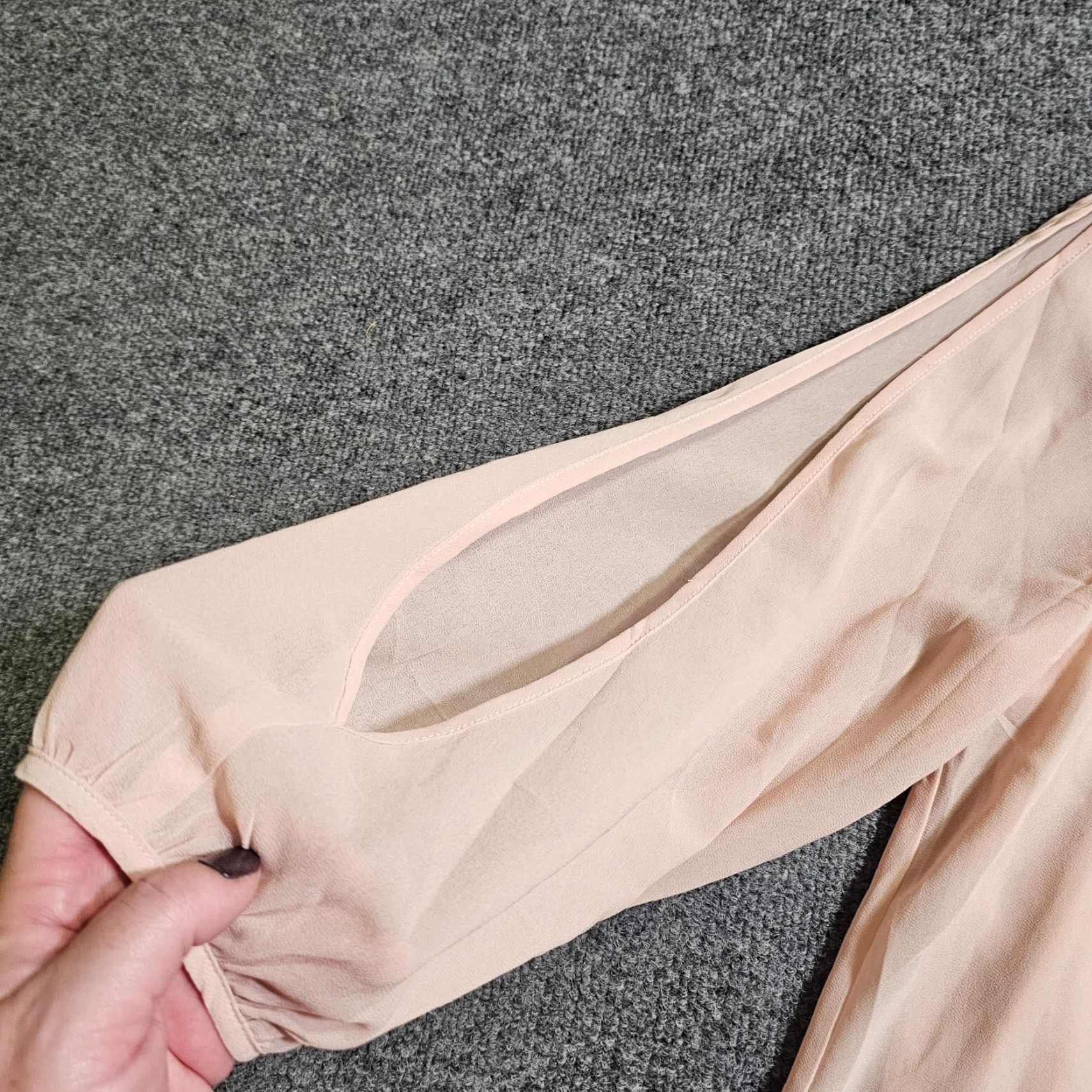 Lulus Lulus Dress Womens Large Pink Long Sleeve Sheer Mini Short Event Party Cocktail Shirt Size L / US 10 / IT 46 - 5 Thumbnail