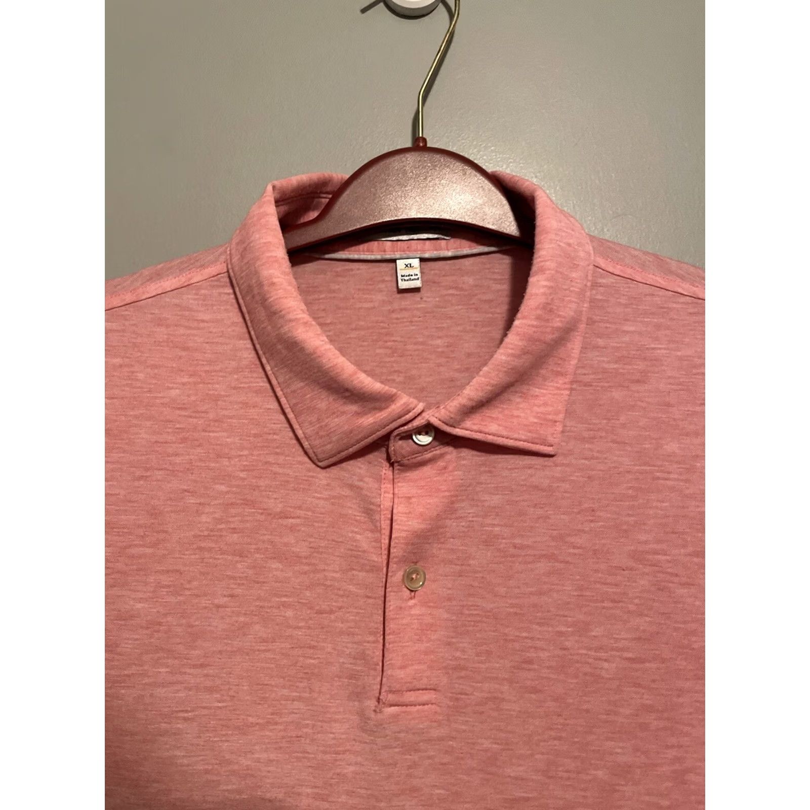 Peter Millar Peter Millar Shirt Mens M Gray Size Peach Polo Short Sleeve Collared Golf D278 Size US M / EU 48-50 / 2 - 2 Thumbnail