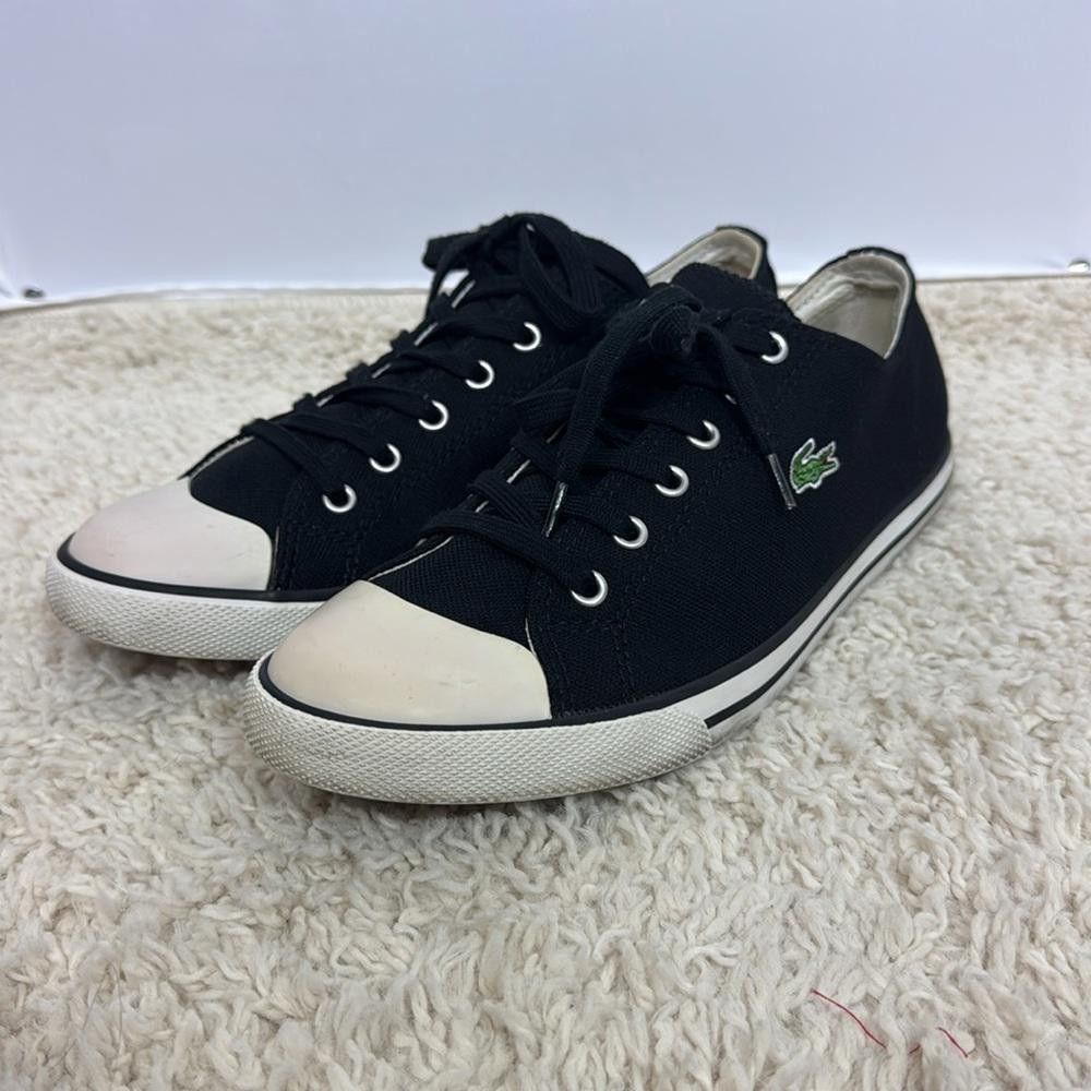 Lacoste Lacoste Low Top Black Sneakers Size 9.5 Men’s Size US 9.5 / EU 42-43 - 2 Thumbnail