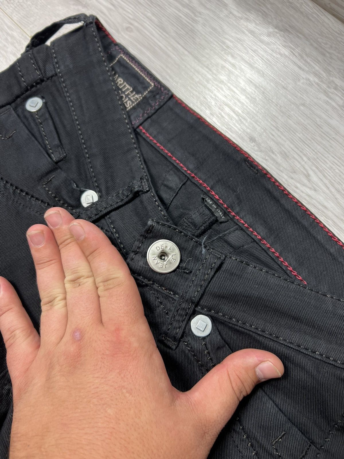 Marithe + Francois Girbaud Vintage Marithe Francois Girbaud Jeans Black Denim Pant MFG Size 27" / US 4 / IT 40 - 4 Thumbnail