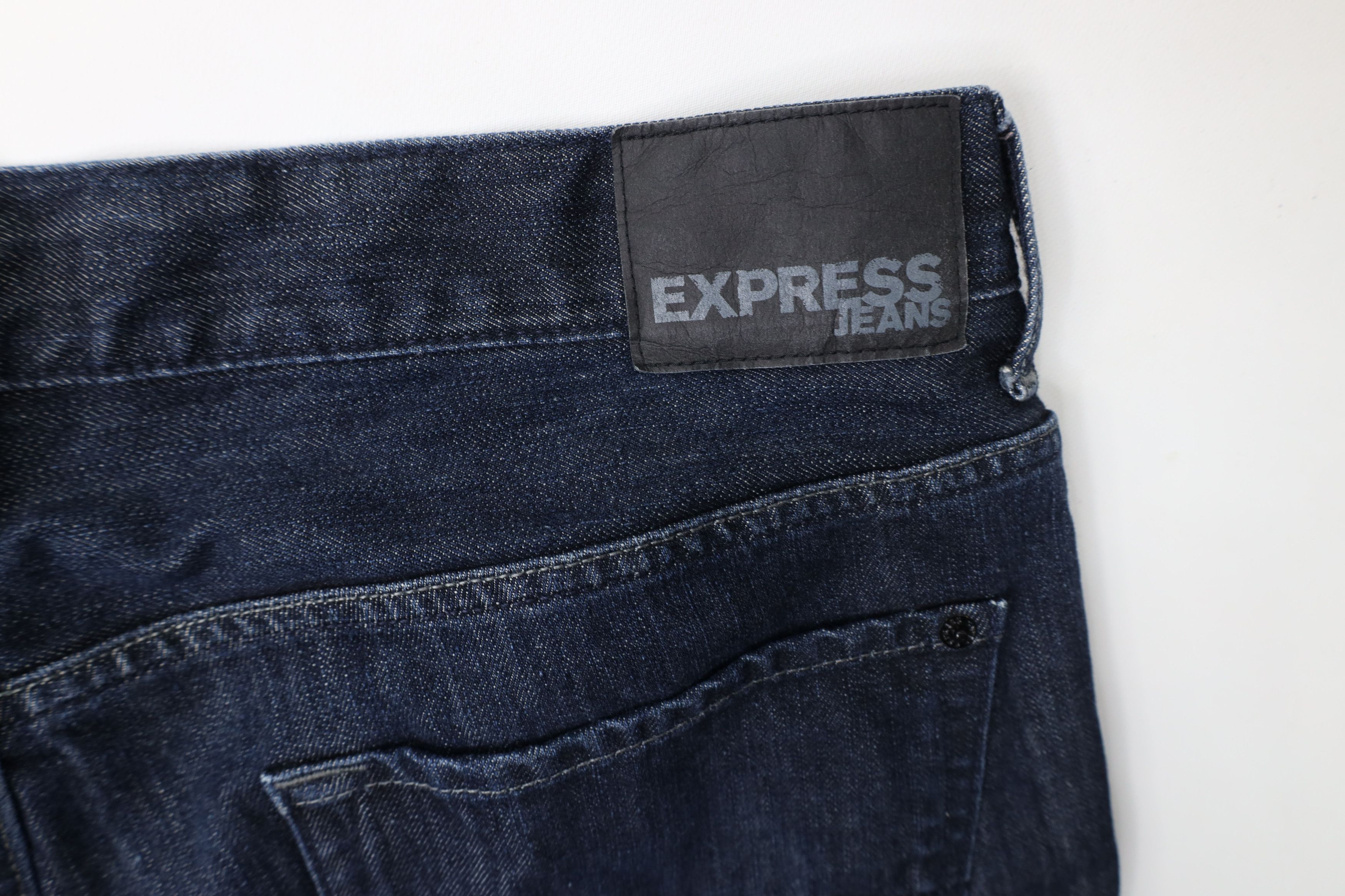 Express Express Kingston Classic Fit Straight Leg Denim Jeans Indigo Size US 36 / EU 52 - 14 Thumbnail