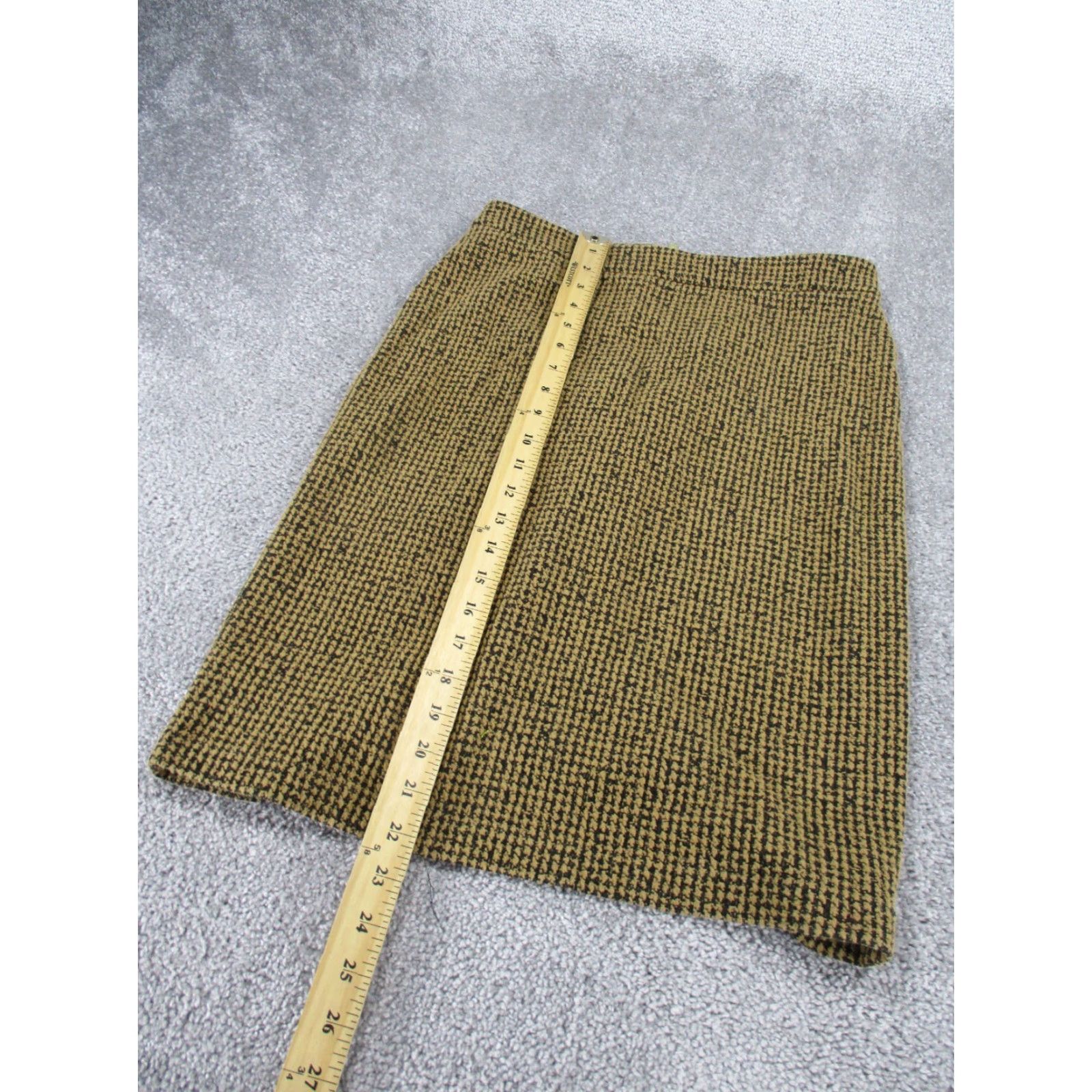 Michael Kors VINTAGE Michael Kors Pencil Skirt Women S Brown Cotton Blend Zipper Knee Length Straight & Pencil 90s/Multi-Occasion Mens? Womens Size 28" / US 6 / IT 42 - 2 Thumbnail
