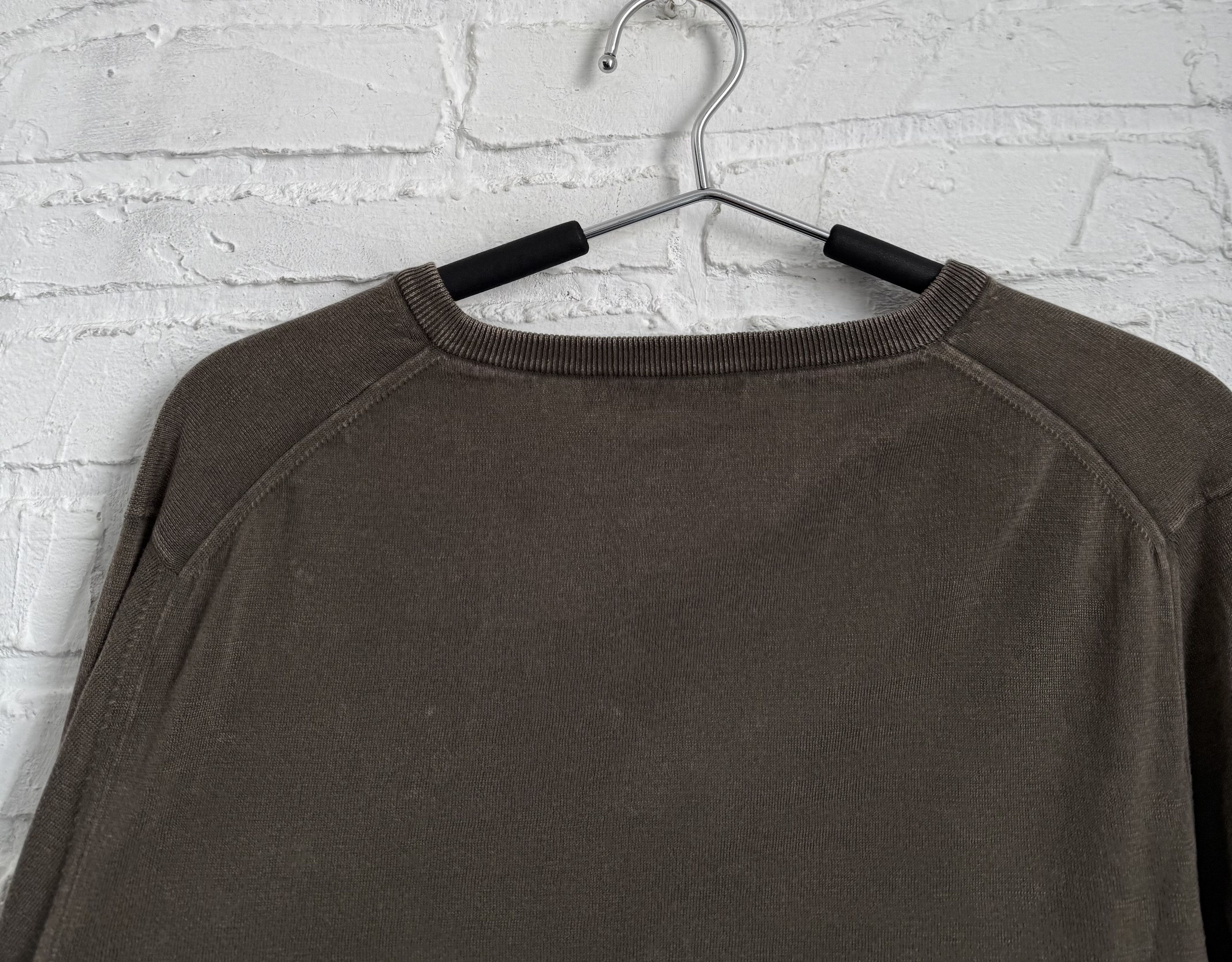 Moncler Moncler maglione tricot scollo A V-neck Garment Dye jumper Size US M / EU 48-50 / 2 - 11 Thumbnail