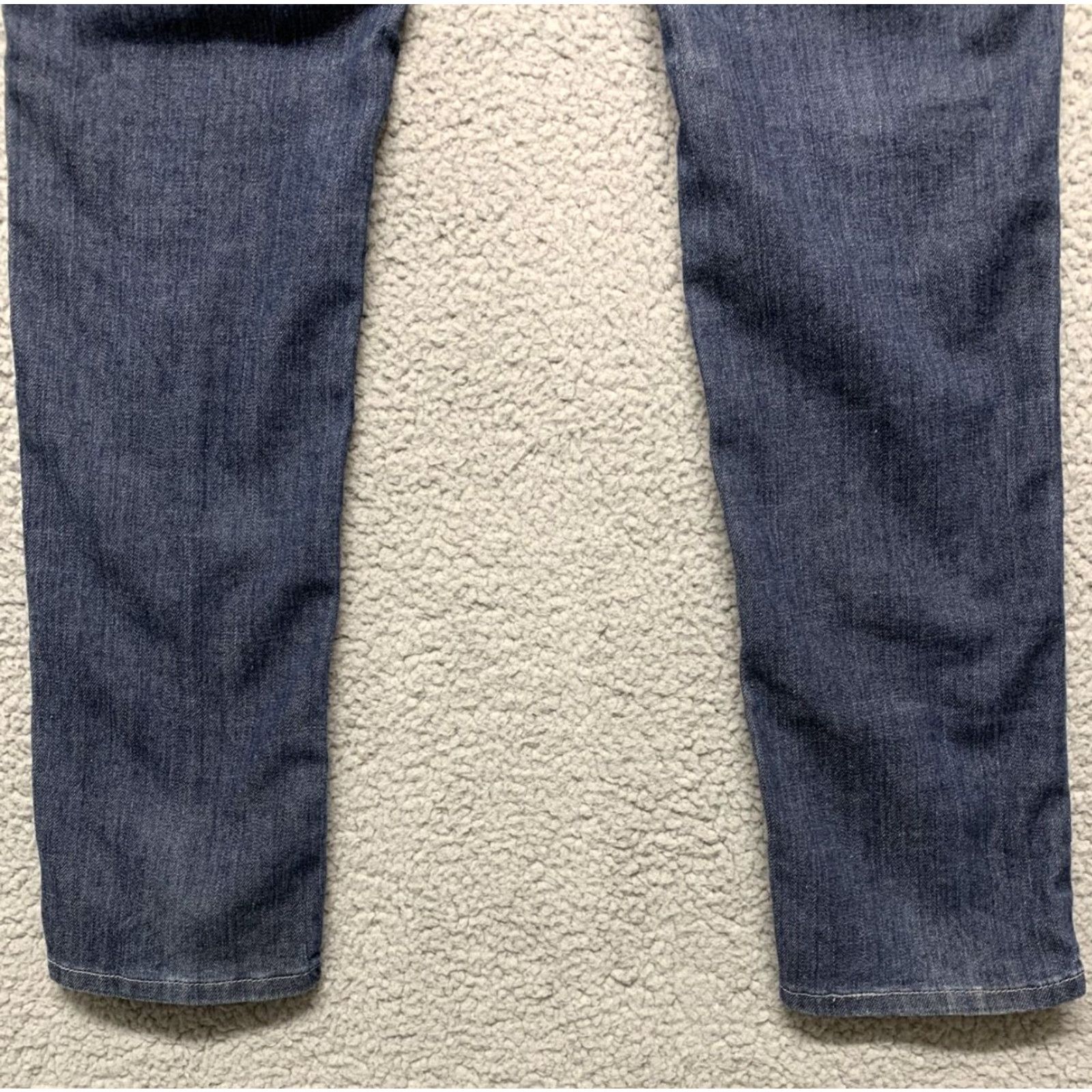 Vintage ZD Blue Jeans Womens Size 9 Low Rise 33W x 31.5L Dark Wash Rivets Embellished 5-Pocket Design Womens Jeans Slim Regular Size 30" / US 8 / IT 44 - 6 Thumbnail