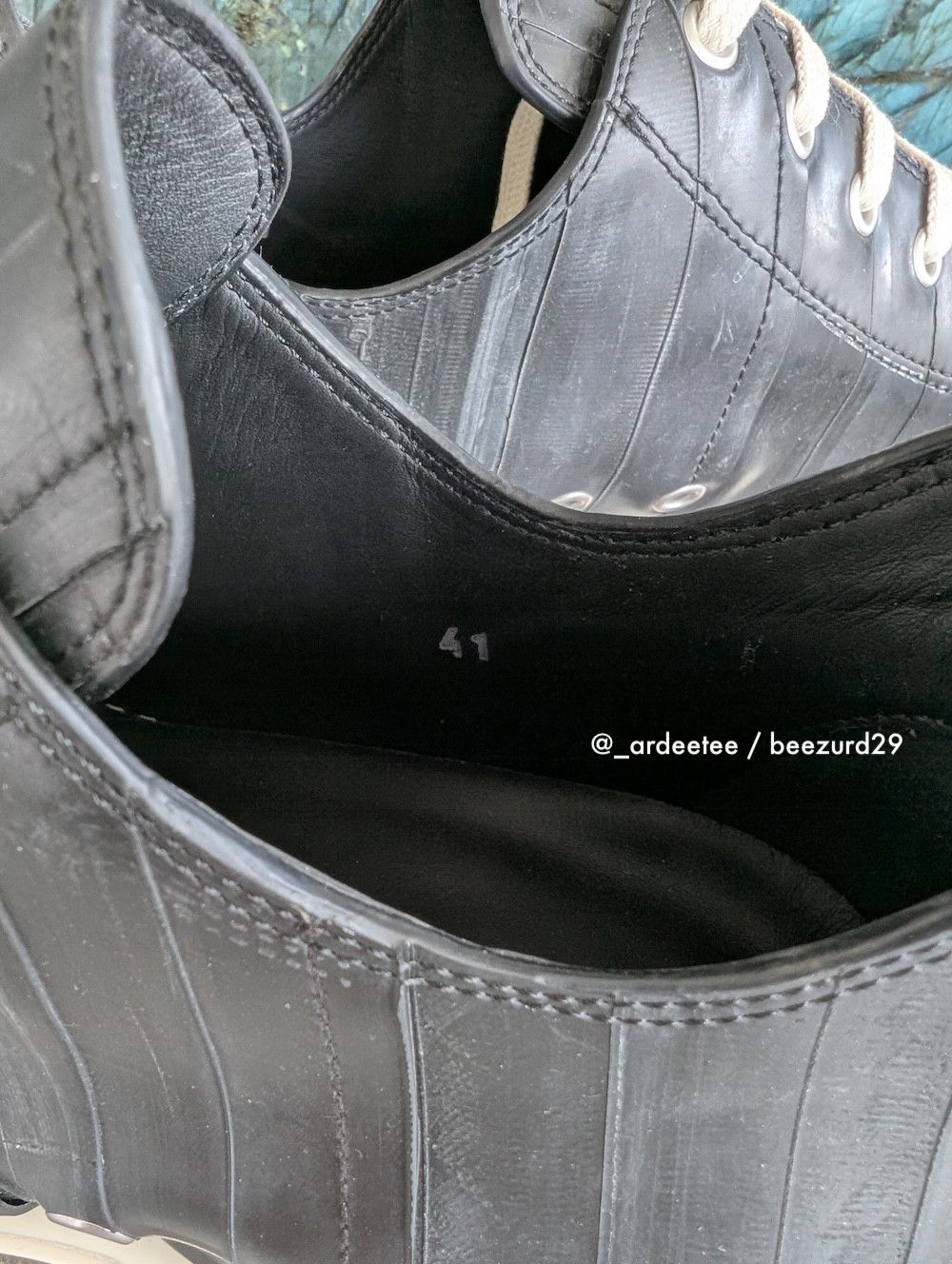 Rick Owens 💥1/1 SAMPLE MATISSE DI MAGGIO RUBBER RAMONES LOW FW24 Size US 8 / EU 41 - 12 Thumbnail