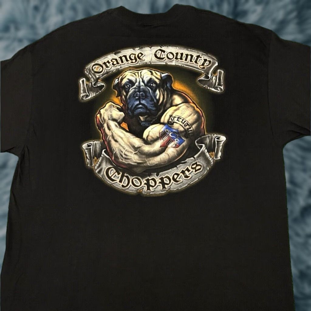 Vintage VINTAGE Orange County Choppers Shirt 2XL T-Shirt Men Black Short Sleeve Biker 90s Y2K Punk Grunge Hip Hop Bulldog New York Choppers Shirt XXL Size US XXL / EU 58 / 5 - 1 Thumbnail