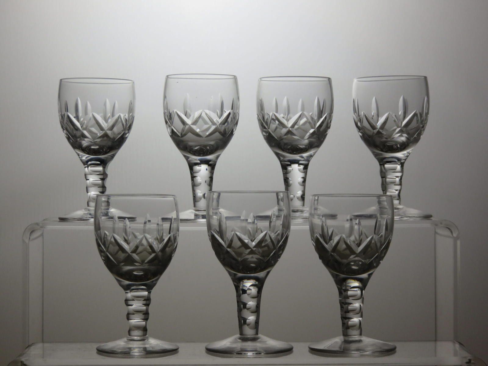 Starter Stuart Crystal Carlingford Cut Set Of 7 Liqueur Glasses 3" Size ONE SIZE - 3 Thumbnail