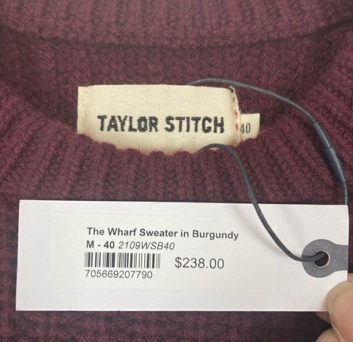 Taylor Stitch Taylor Stitch Wharf Sweater Red Merino Wool Knit Crewneck M Size US M / EU 48-50 / 2 - 5 Thumbnail