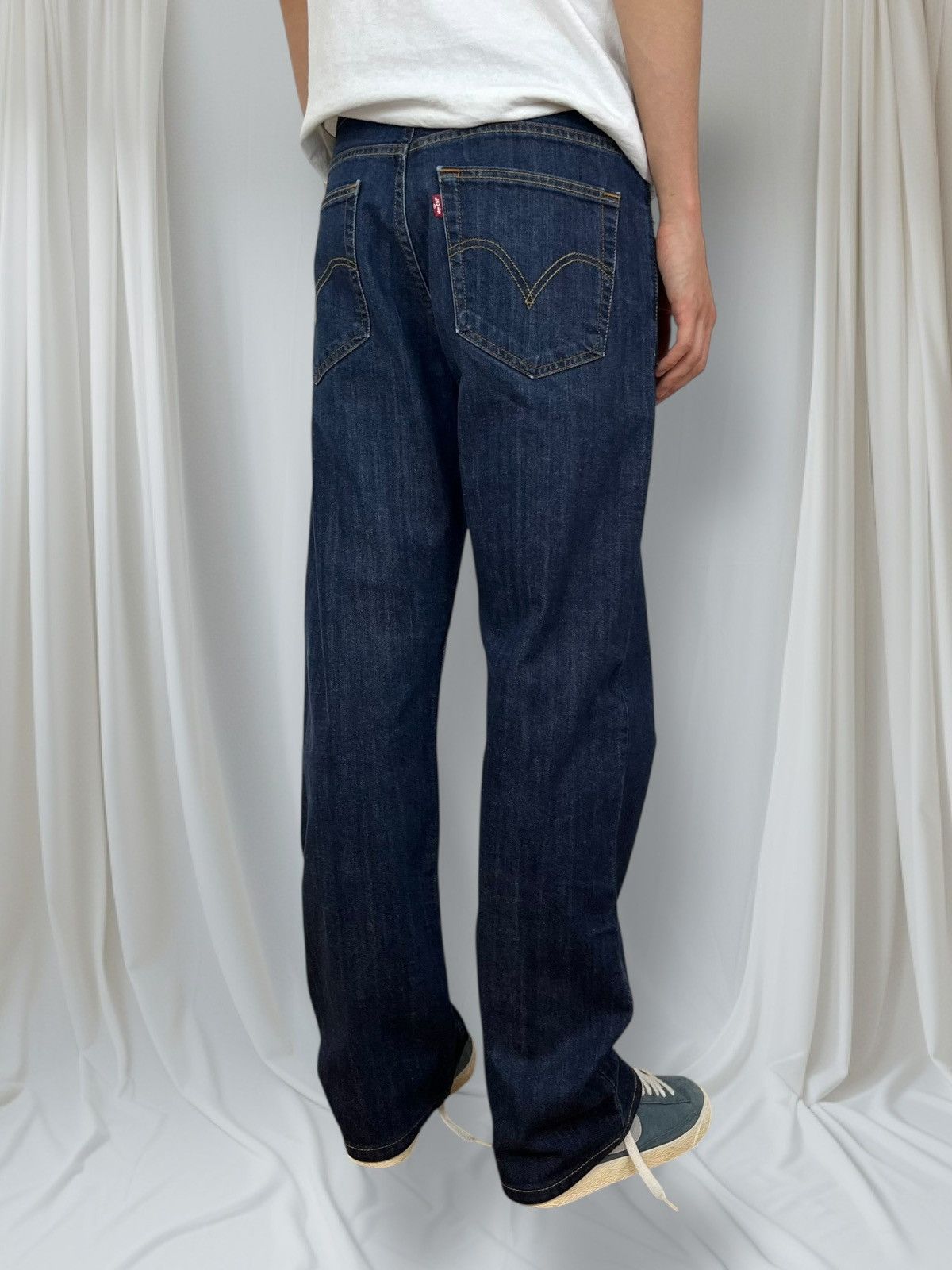 Levi's × Vintage Vintage Beauty Levis Jeans Pants Tab Navy Blue Size US 34 / EU 50 - 3 Thumbnail