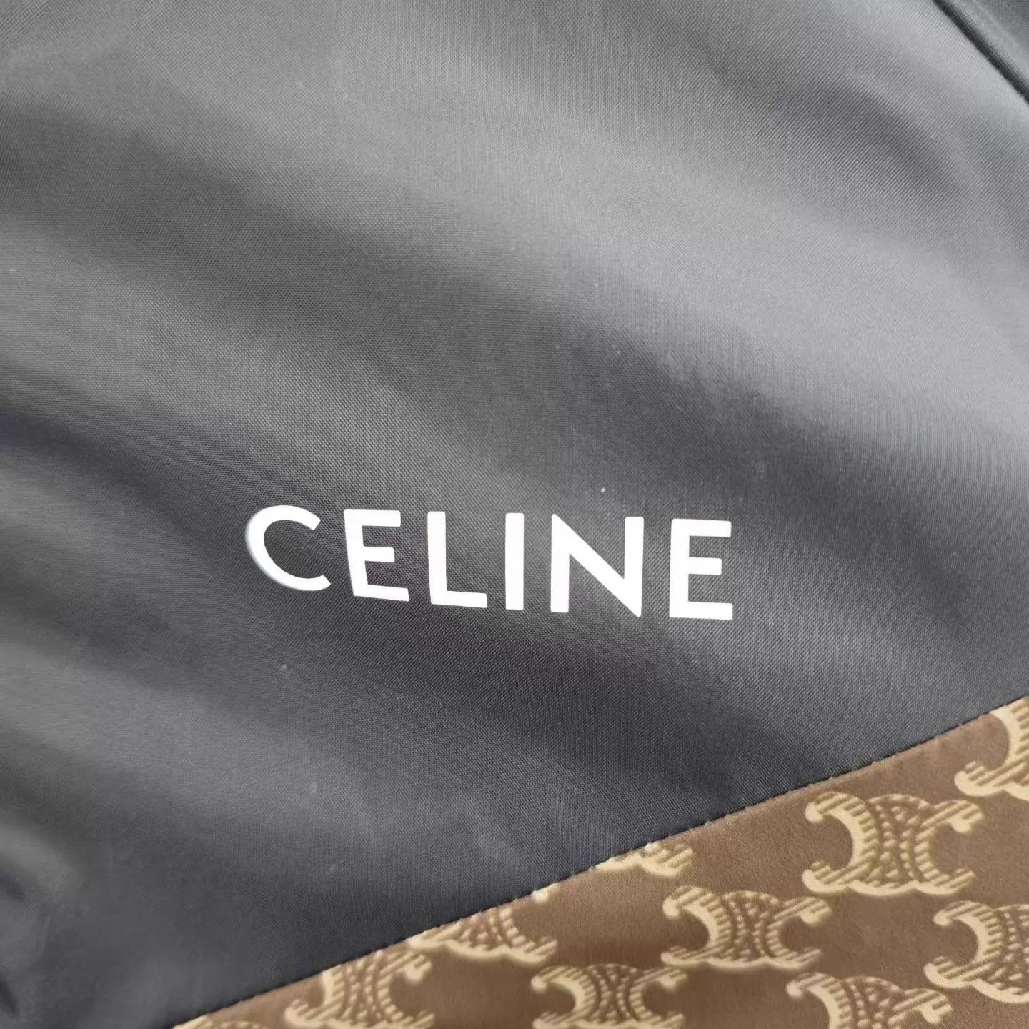 Celine Celine Triomphe Monogram Hooded Zip Jacket Sz48 Size US M / EU 48-50 / 2 - 7 Thumbnail