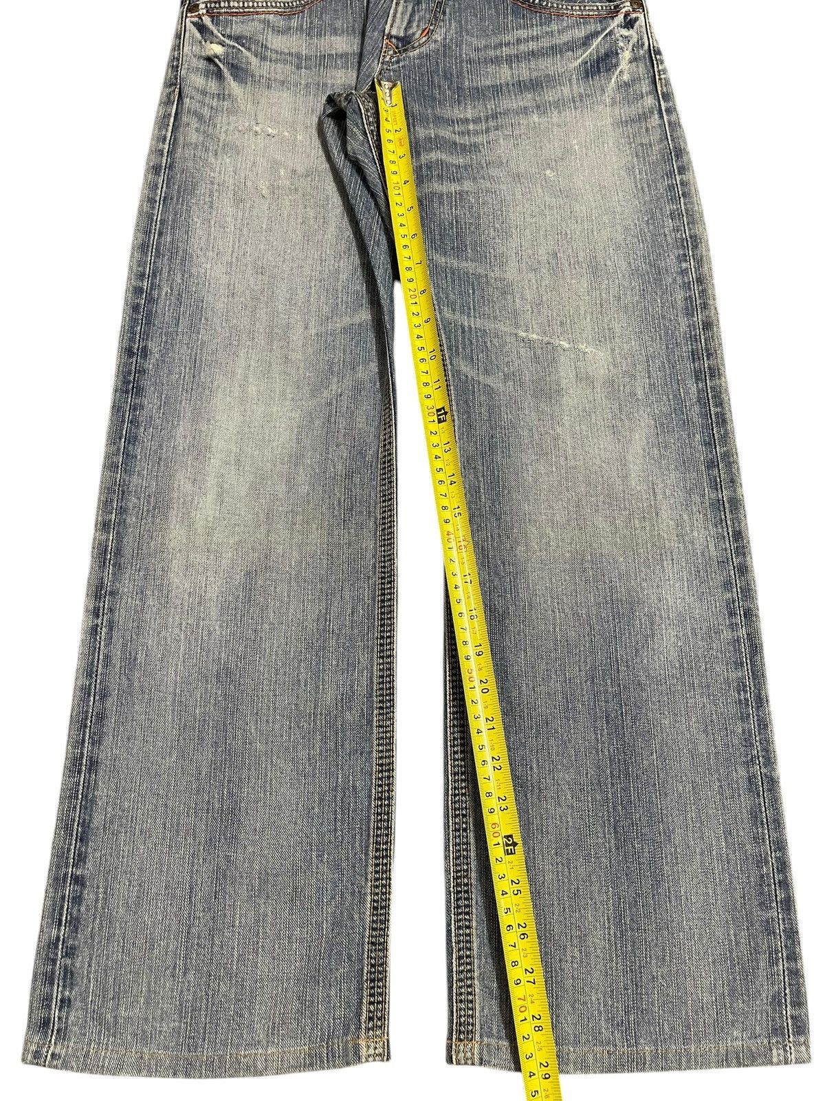 Edwin Edwin Exclusive Vintage XV Blue Faded Wash Style Loose Jeans Size US 30 / EU 46 - 13 Thumbnail