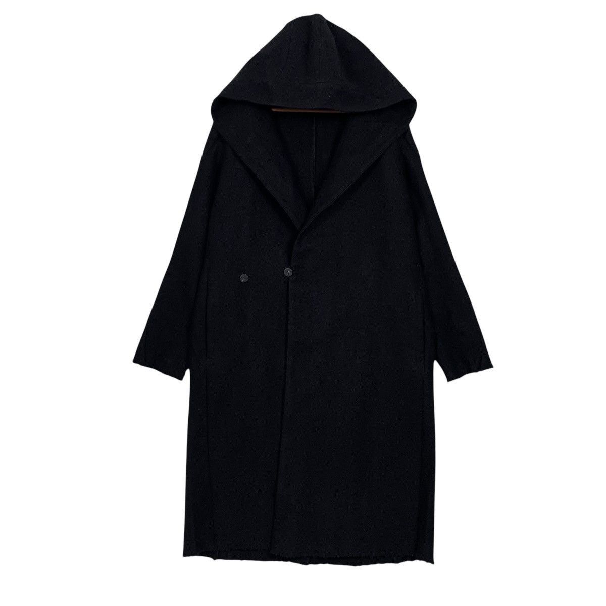 Devoa Wool Cotton Linen High Neck Coat | Grailed