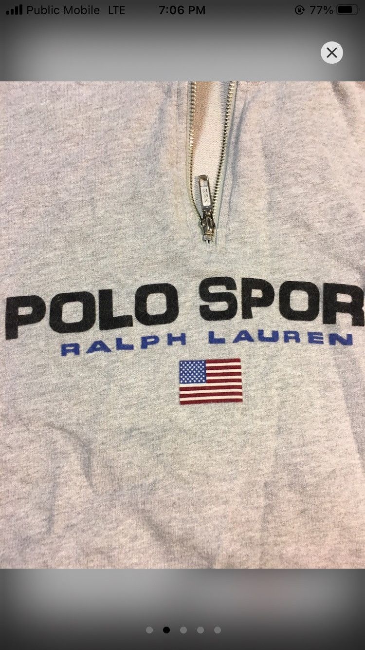 Polo Ralph Lauren × Tommy Hilfiger × Vintage Polo sport 90s Ralph pullover Size US S / EU 44-46 / 1 - 2 Thumbnail