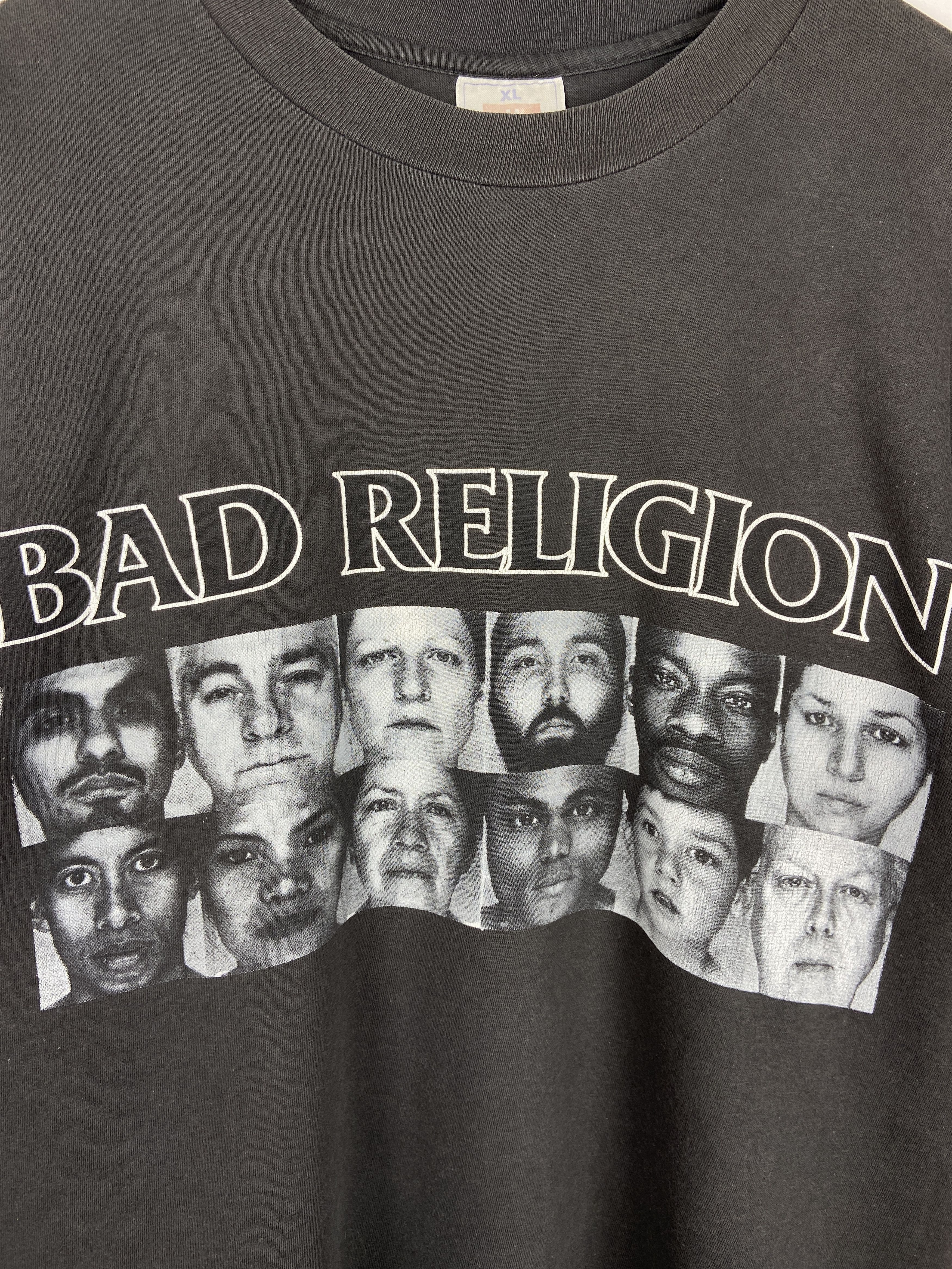 Band Tees 90s Vintage Bad Religion The Gray Race Rock Band T Shirt Tee Size US XL / EU 56 / 4 - 7 Thumbnail