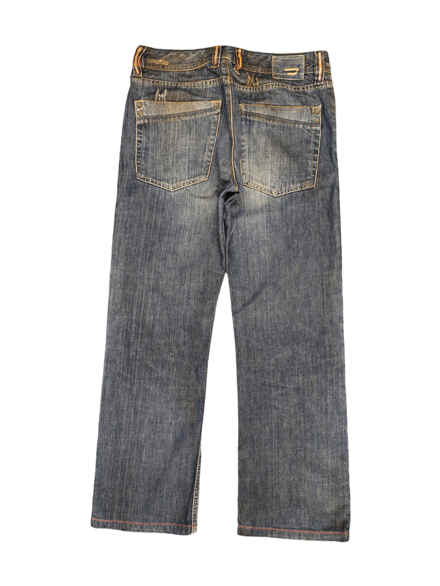 Diesel Vintage Y2k Diesel D Logo Rusty Distress Relaxed Denim Pants Size US 30 / EU 46 - 5 Thumbnail