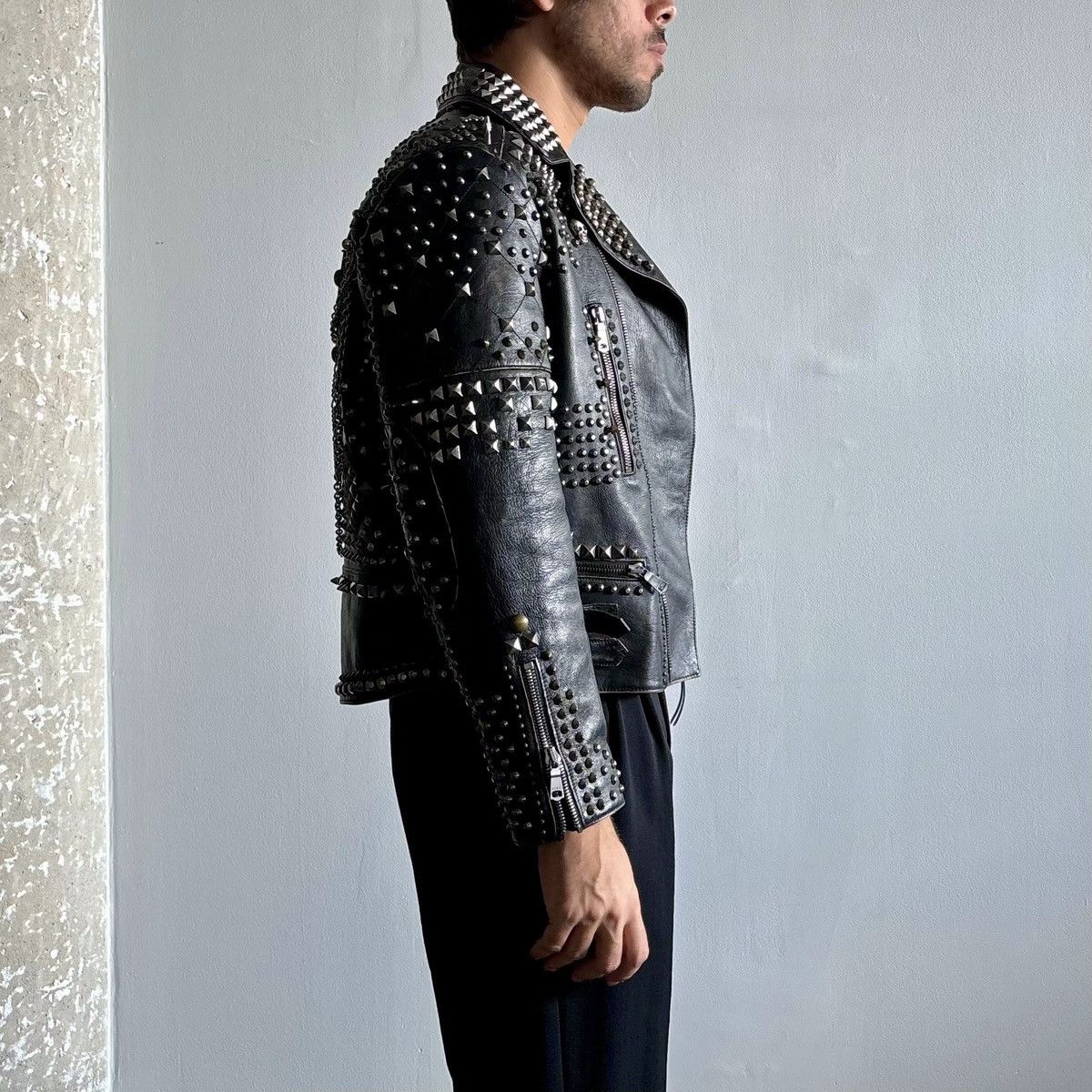 Gucci Gucci Studded Leather Jacket Size US L / EU 52-54 / 3 - 6 Thumbnail