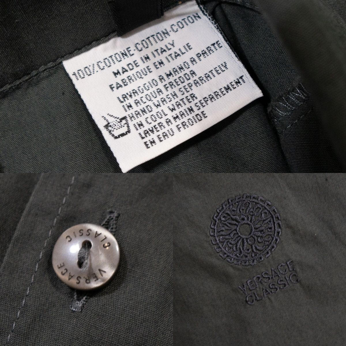 Versace Classic V2 Logo Shirt 90s Vintage Made in Italy Size US XL / EU 56 / 4 - 9 Thumbnail