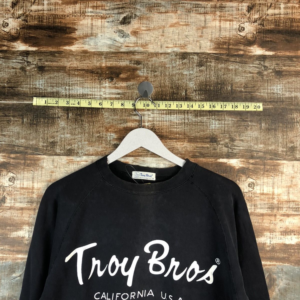 Vintage Troy Bros california usa vtg faded Black Sweatshirt #A1576 Size US S / EU 44-46 / 1 - 4 Thumbnail