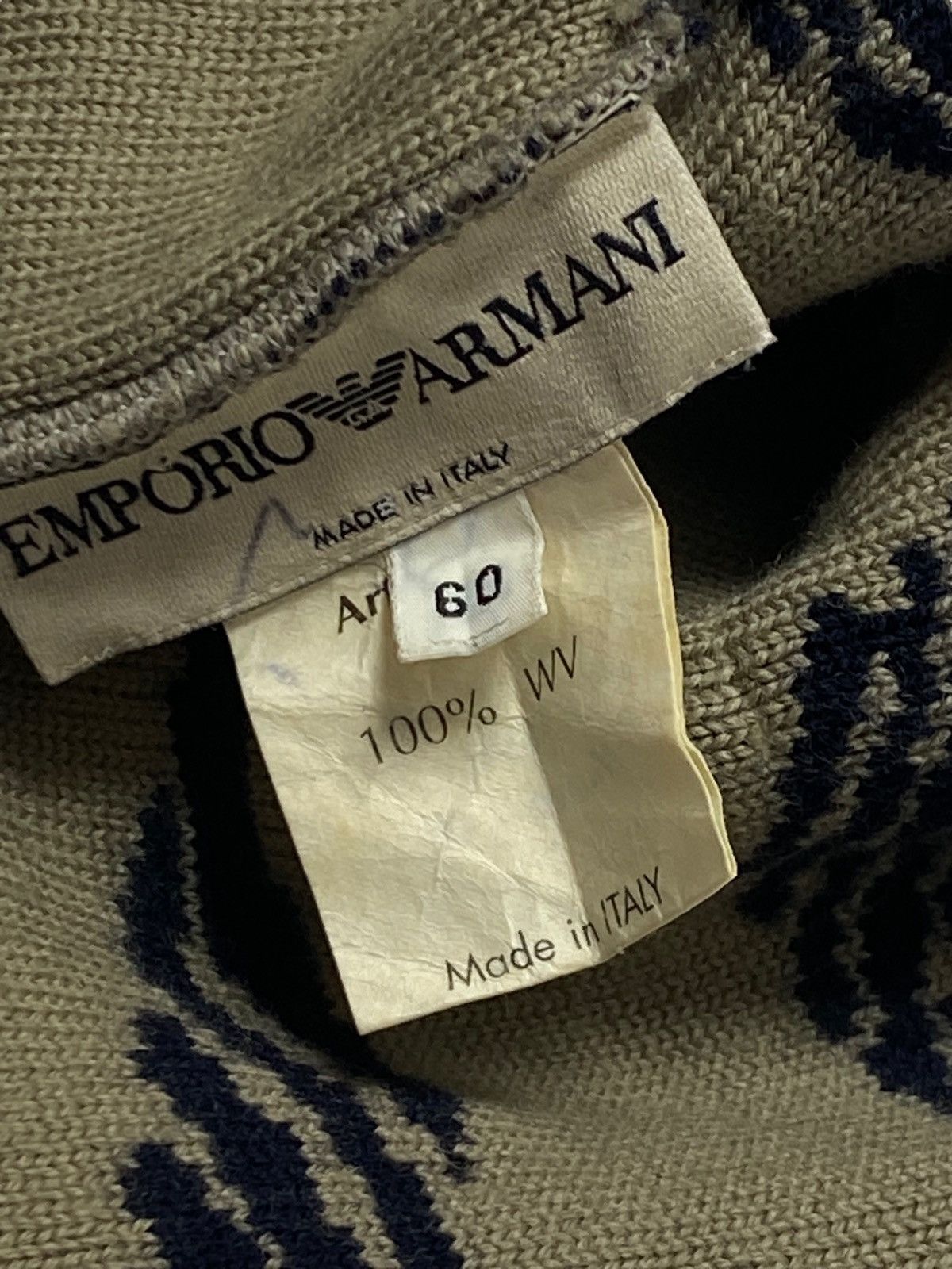 Armani Vintage ARMANI Reversible Hat Monogram Overprint Pattern Size ONE SIZE - 4 Thumbnail