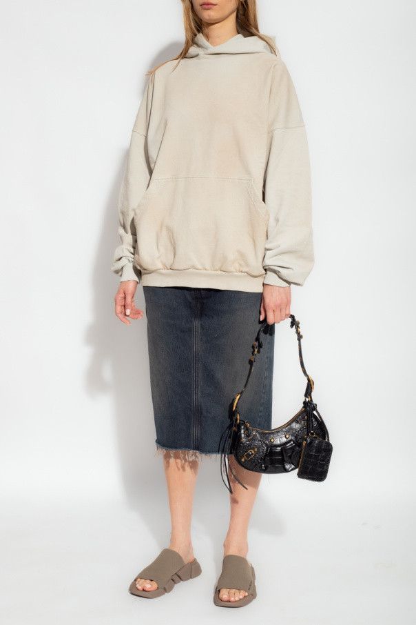 Balenciaga o1in1g1024 Hoodie Oversized in Light Beige Size XS / US 0-2 / IT 36-38 - 2 Thumbnail