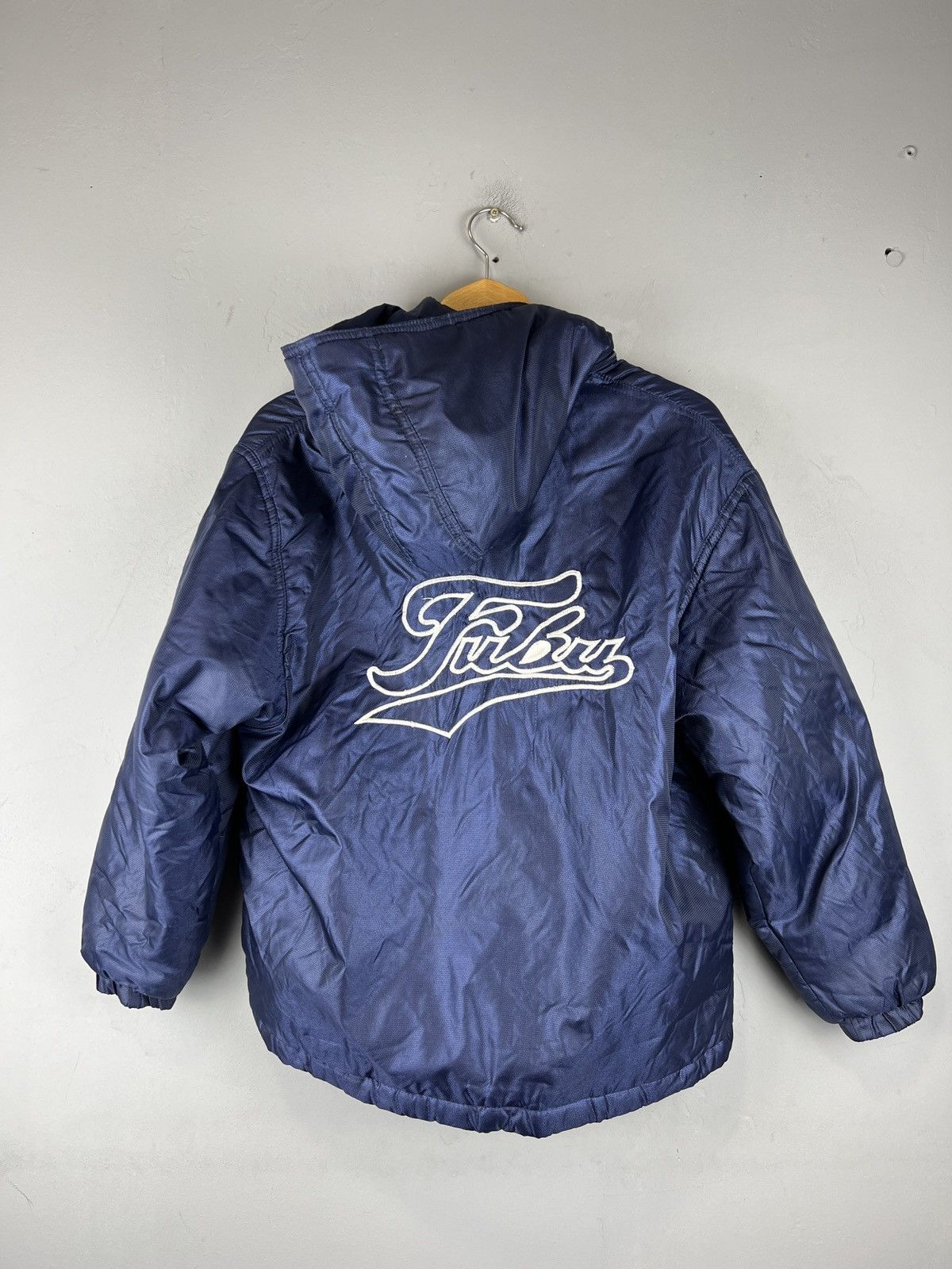 Fubu × Japanese Brand × Vintage Vintage FUBU Down Opti zip 90s big logo centre y2k Size US S / EU 44-46 / 1 - 3 Thumbnail