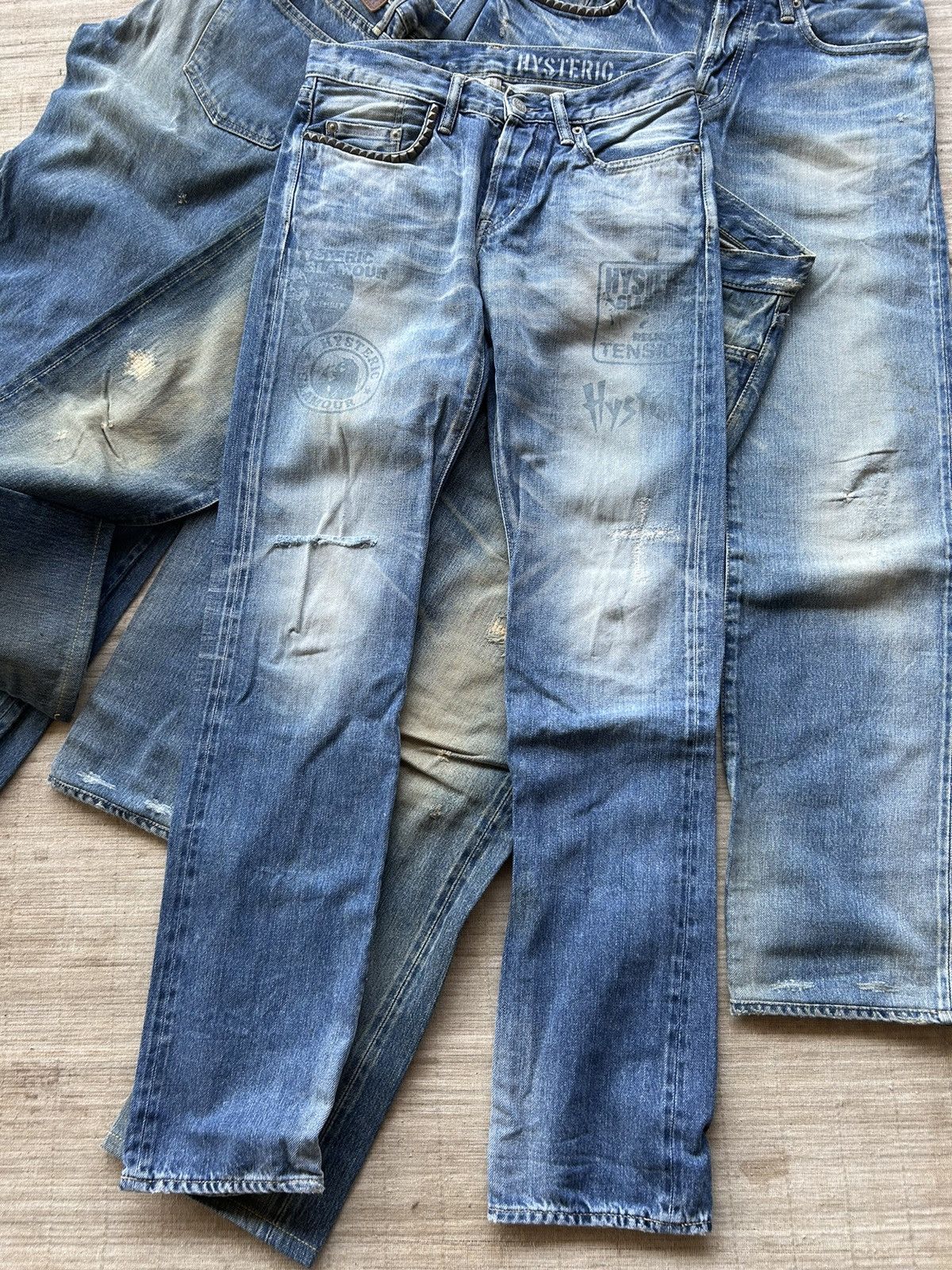 Hysteric Glamour × Japanese Brand Vintage Hysteric Glamour Selvedge disteressed denim🔥 Size US 29 - 5 Thumbnail