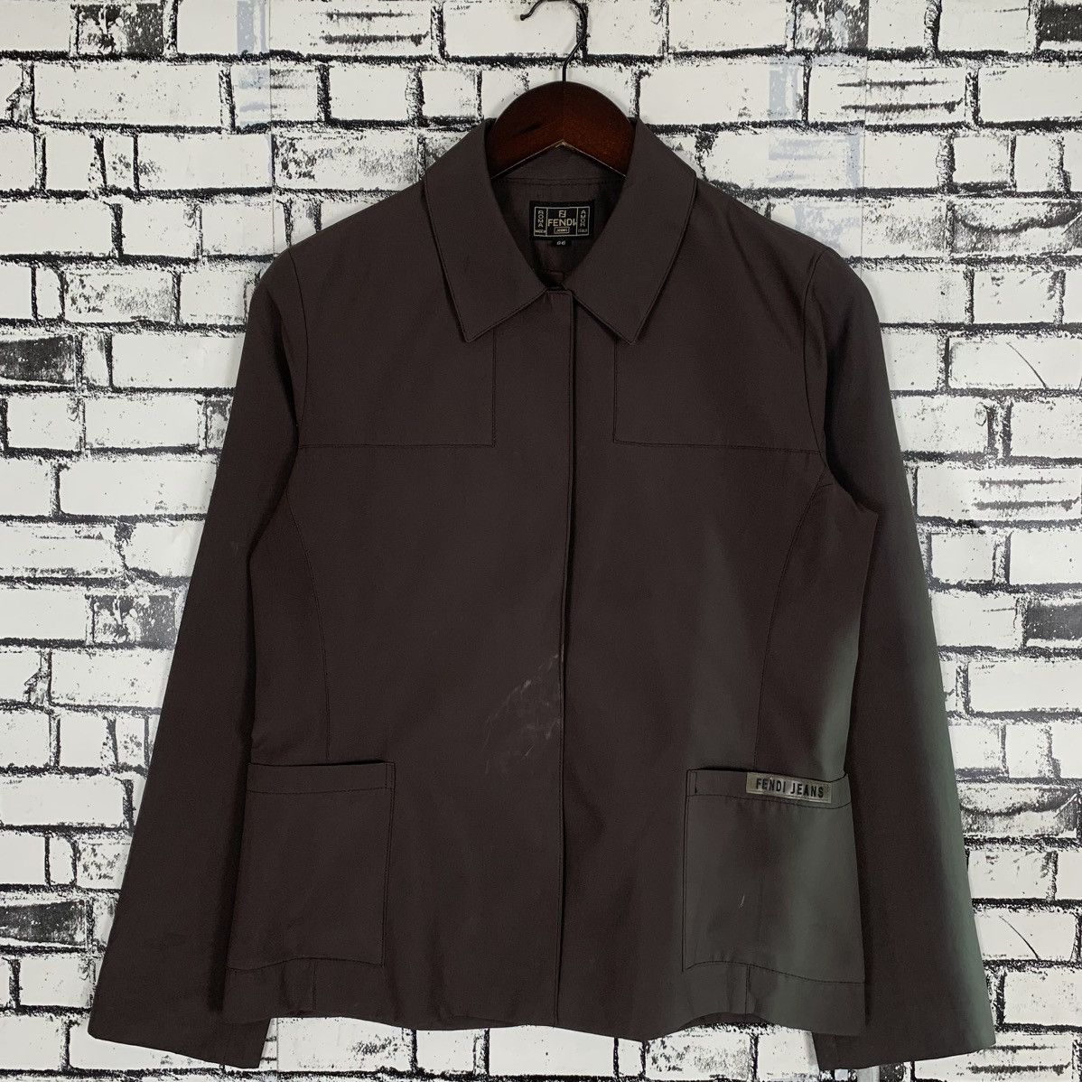 Fendi × Vintage Fendi Italian Luxury Brand Fendi Jeans Light Jacket Size S / US 4 / IT 40 - 1 Thumbnail