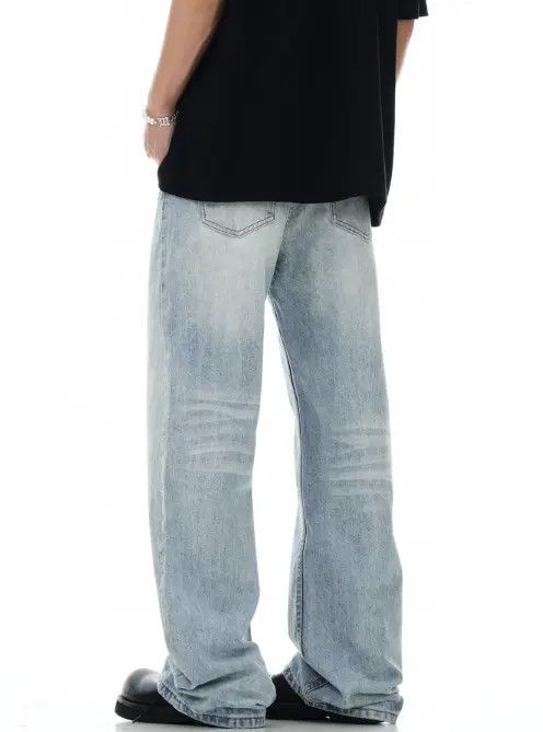 VIBE Men's American retro washed blue flared jeans Size US 32 / EU 48 - 5 Thumbnail