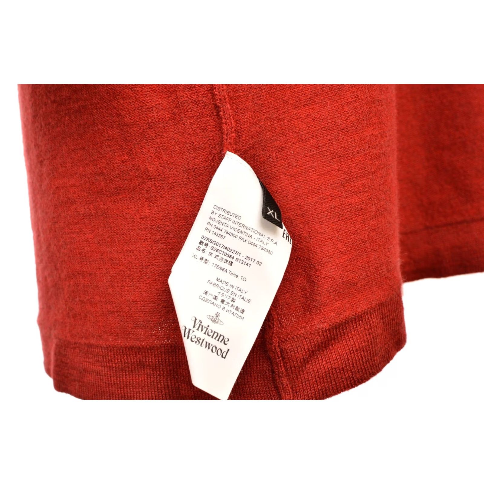Vivienne Westwood VIVIENNE WESTWOOD DDP Red High Neck Wool Dress XL Women Long Dress - Bodycon S26CT0584 S13141 Size XL / US 12-14 / IT 48-50 - 7 Thumbnail