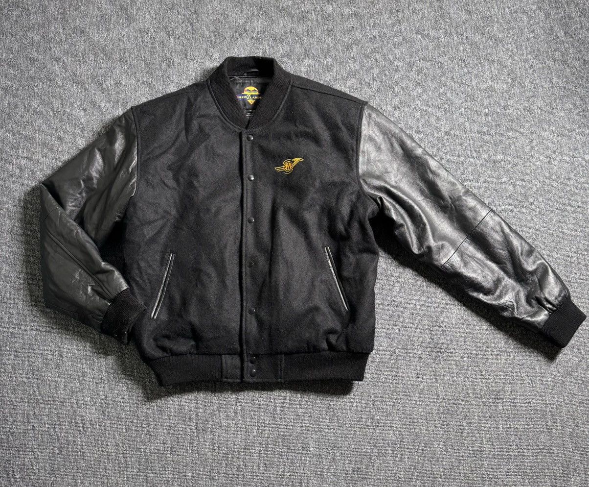 Japanese Brand × Vintage Vintage New Z Lander Wool Jacket Men Size XL Leather Sleeve Size US XL / EU 56 / 4 - 1 Thumbnail