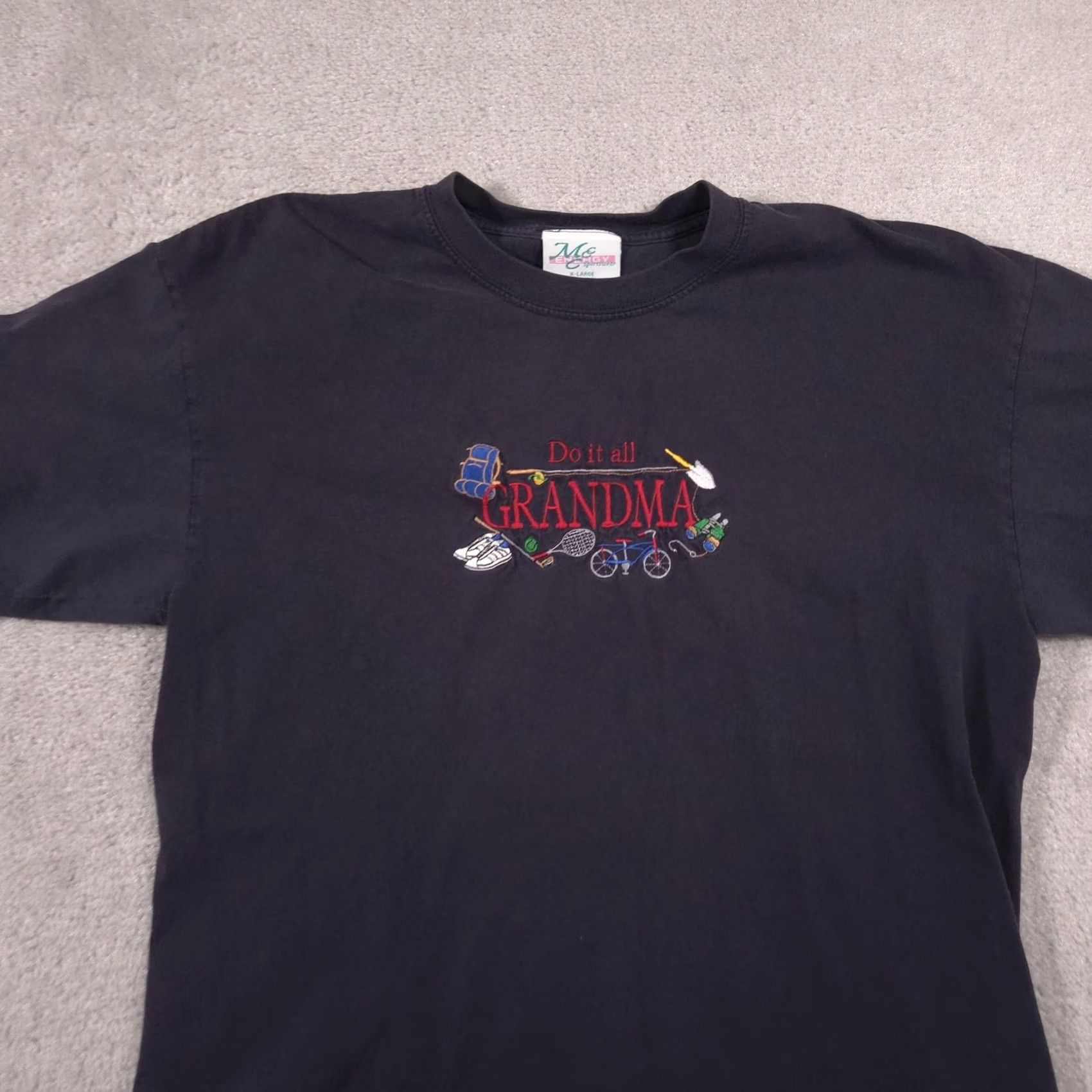 Vintage VINTAGE ME Energy Sportswear Shirt Womens XL Do It All Grandma Embroidered Tee Size XL / US 12-14 / IT 48-50 - 3 Thumbnail