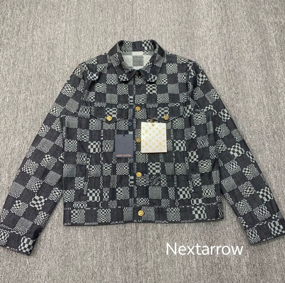 Louis Vuitton Louis Vuitton Checkered denim jacket 2412-Nextarrow Size XL / US 12-14 / IT 48-50 - 1 Thumbnail