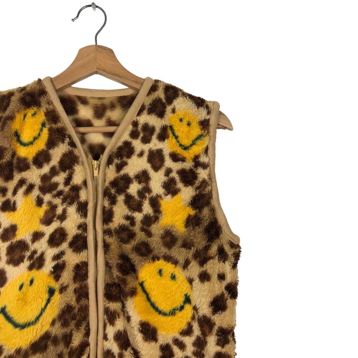 Japanese Brand 🔥Kapital Smiley Design Big Logo Fleece Vest Japan Made Size US M / EU 48-50 / 2 - 5 Thumbnail
